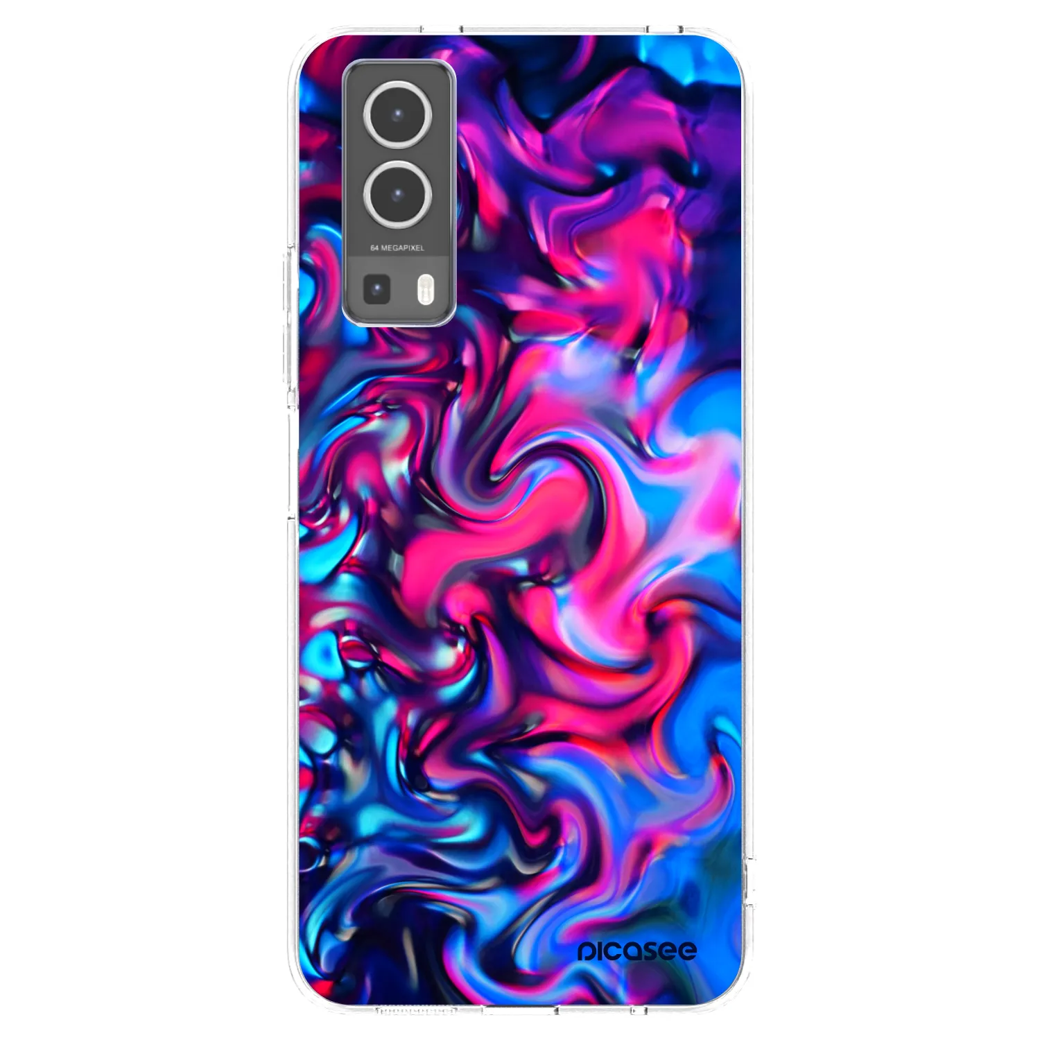 Picasee silikonový průhledný obal pro Vivo Y72 5G - Redlight