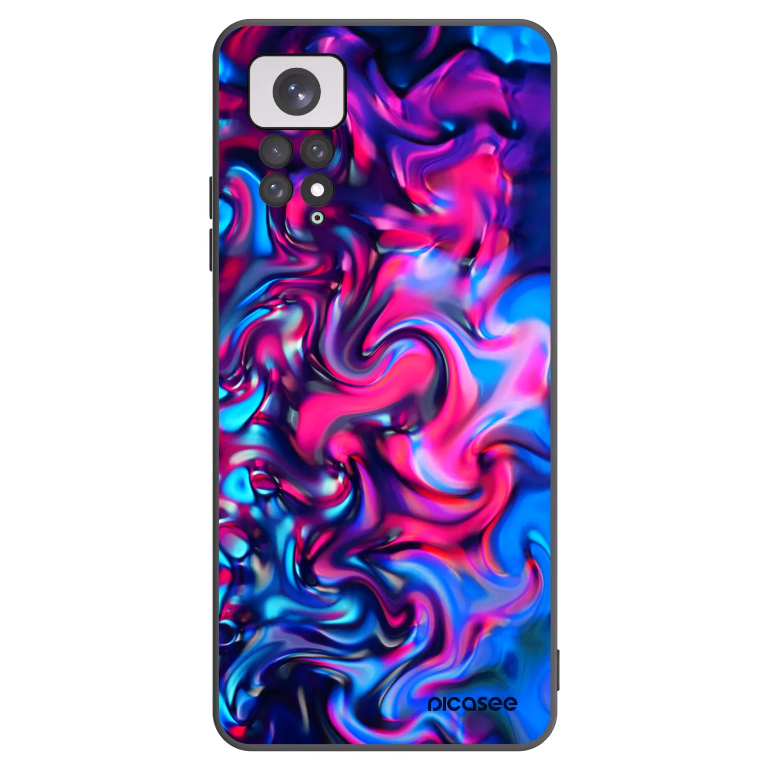Picasee silikonový černý obal pro Xiaomi Redmi Note 11 - Redlight