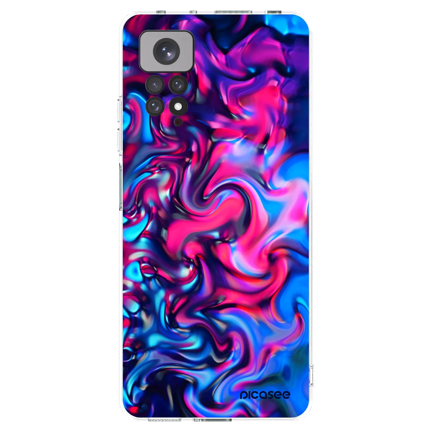 Picasee silikonový průhledný obal pro Xiaomi Redmi Note 11 - Redlight