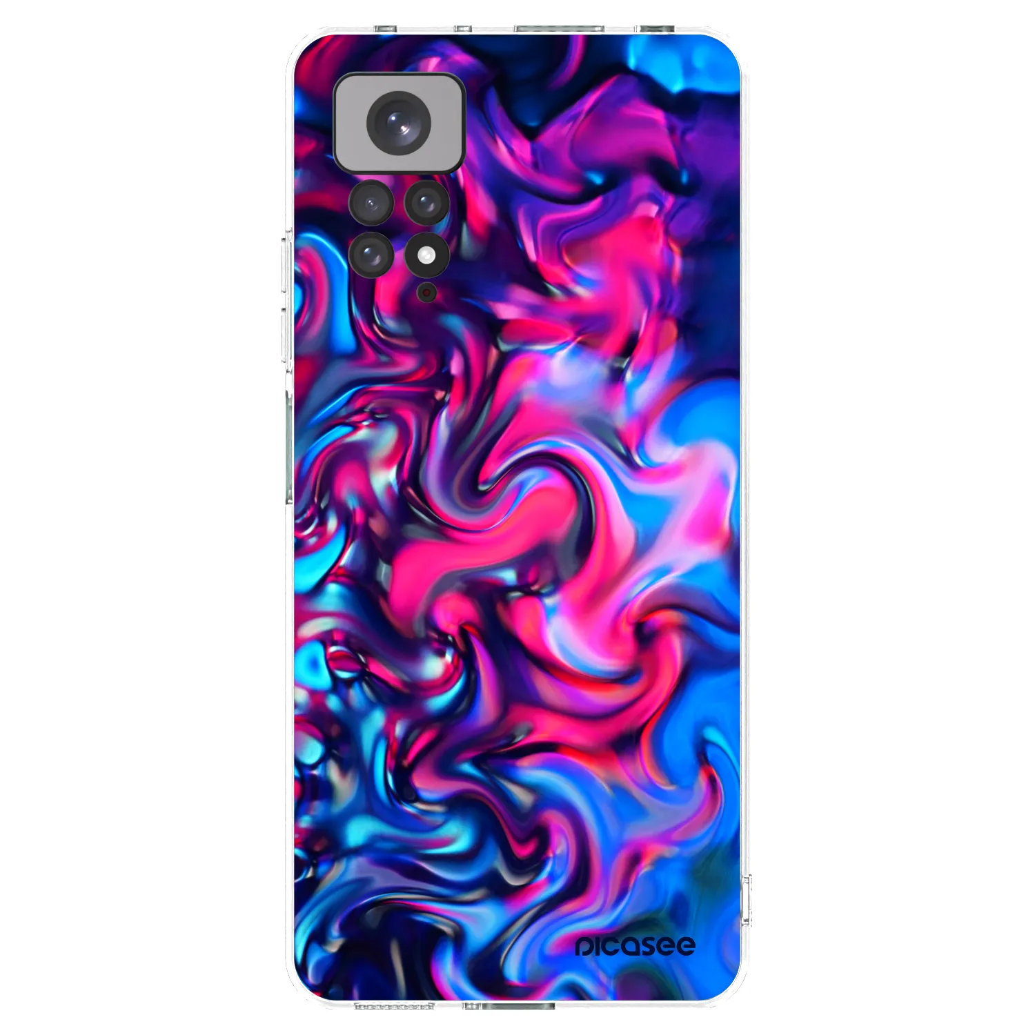 Picasee silikonový průhledný obal pro Xiaomi Redmi Note 11S 4G - Redlight