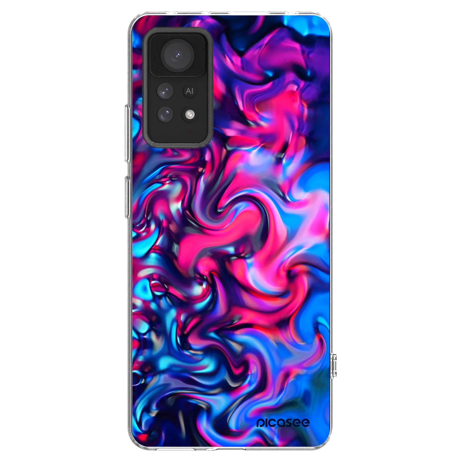 Picasee silikonový průhledný obal pro Xiaomi Redmi Note 11 Pro - Redlight
