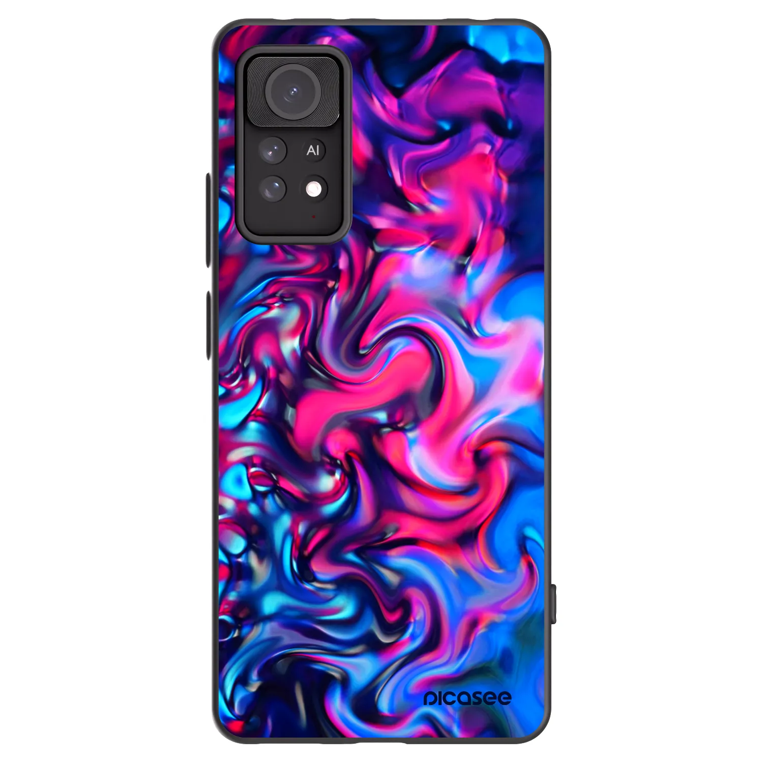Picasee silikonový černý obal pro Xiaomi Redmi Note 11 Pro 5G - Redlight
