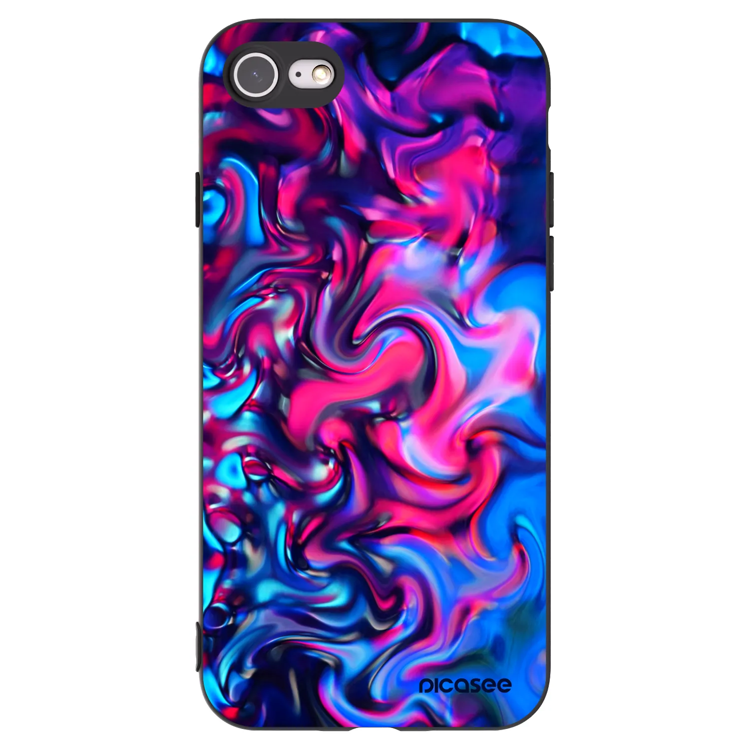 Picasee silikonový černý obal pro Apple iPhone SE 2022 - Redlight