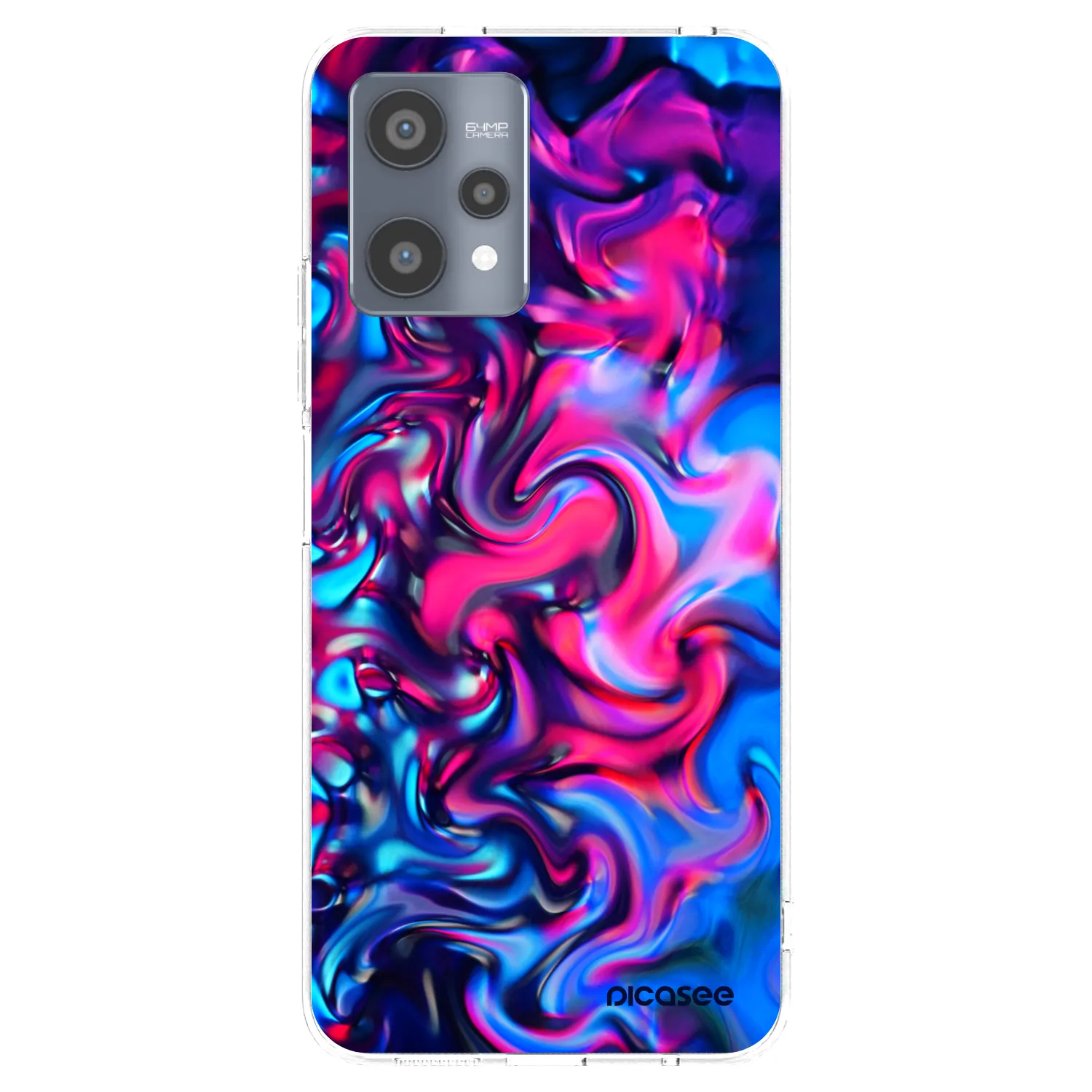 Picasee silikonový průhledný obal pro Realme 9 Pro 5G - Redlight