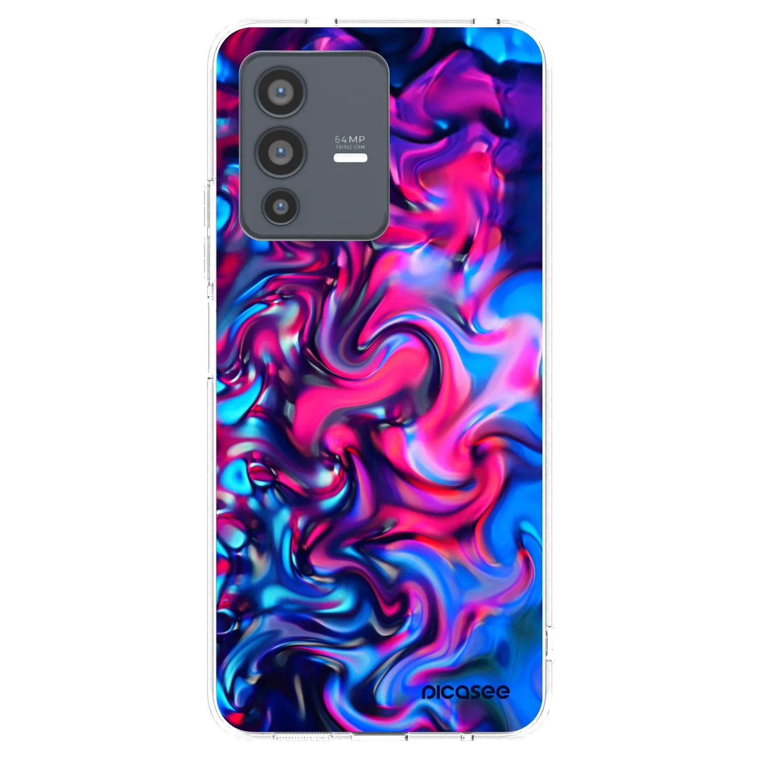 Picasee silikonový průhledný obal pro Vivo V23 5G - Redlight