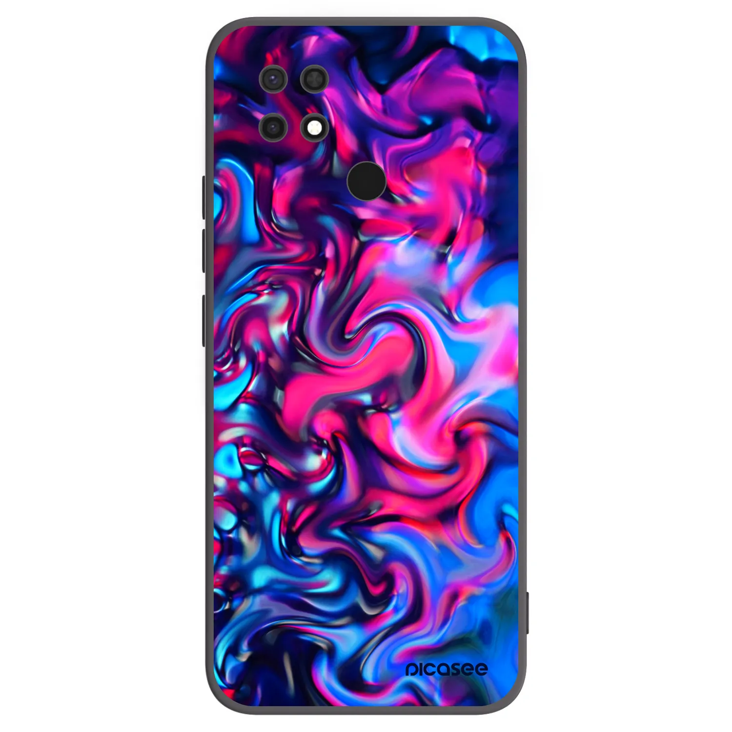 Picasee silikonový černý obal pro Xiaomi Redmi 10C - Redlight