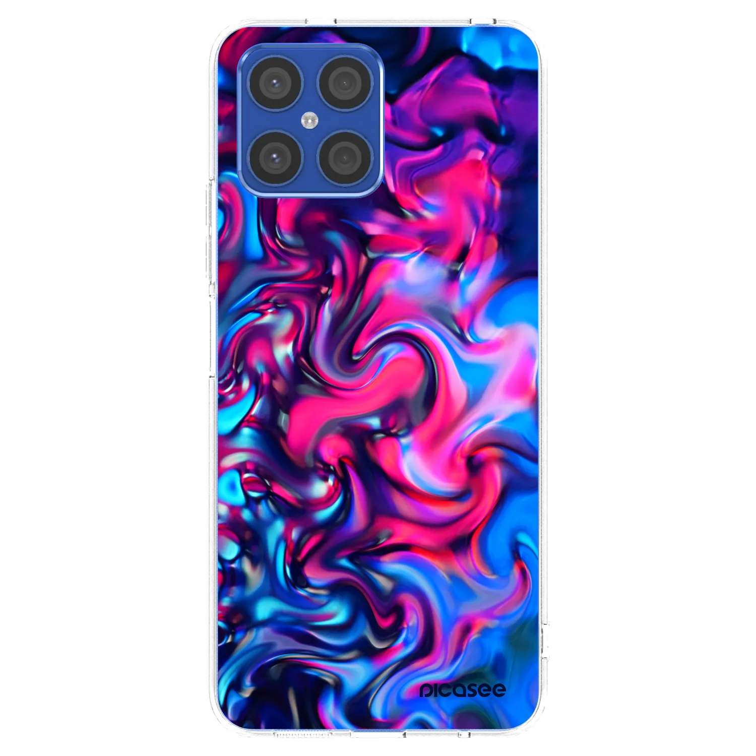 Picasee silikonový průhledný obal pro Honor X8 4G - Redlight