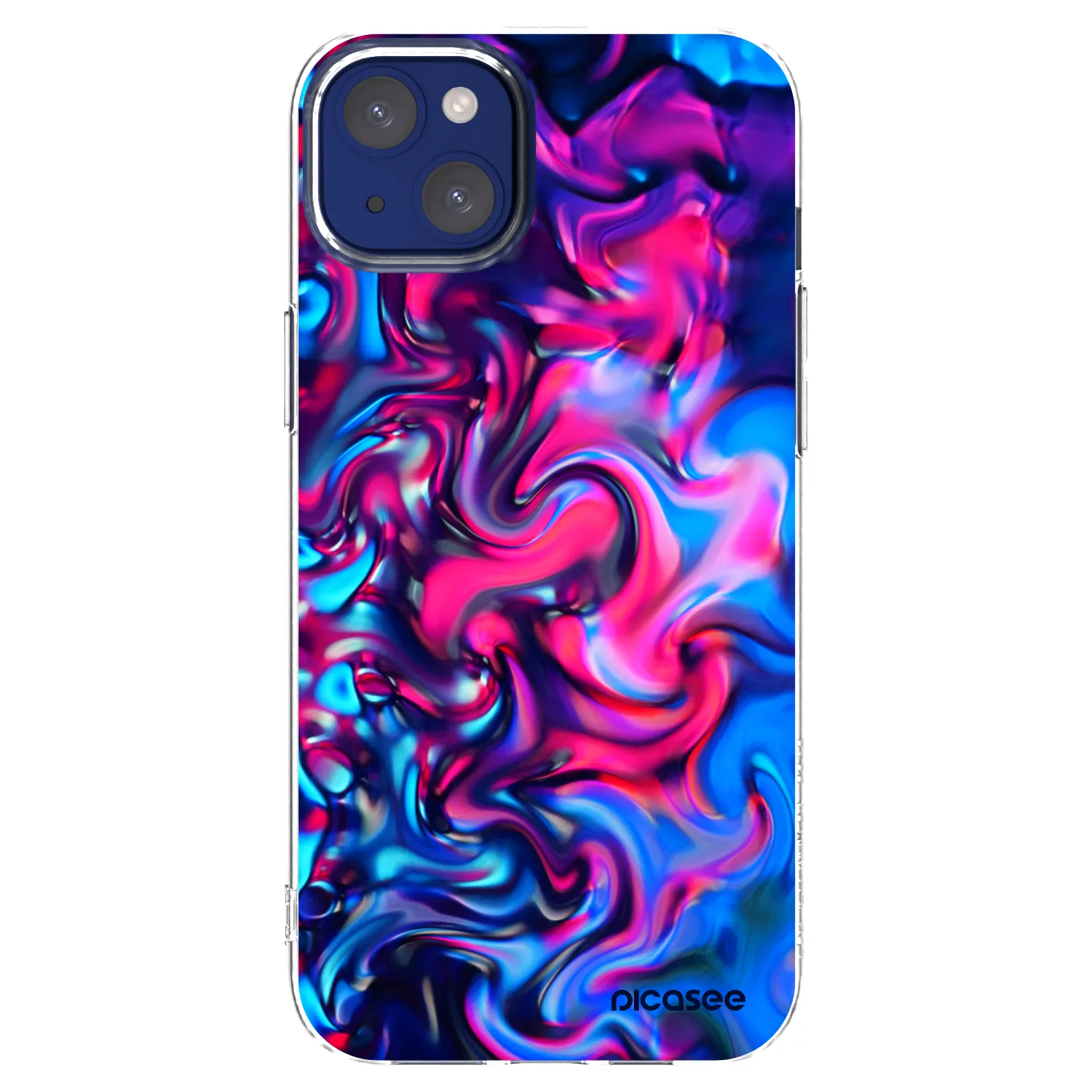 Picasee silikonový průhledný obal pro Apple iPhone 14 Plus - Redlight
