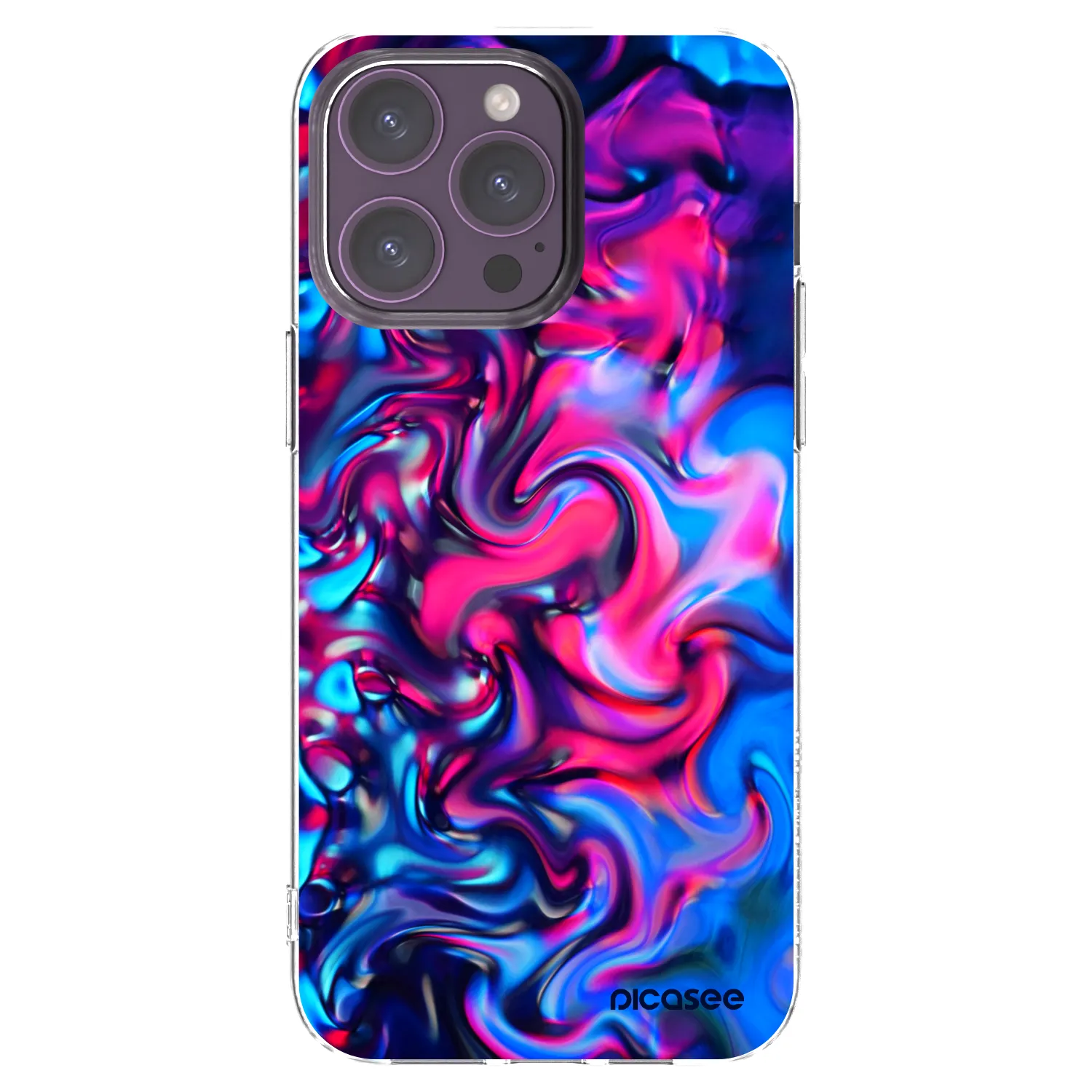 Picasee silikonový průhledný obal pro Apple iPhone 14 Pro Max - Redlight