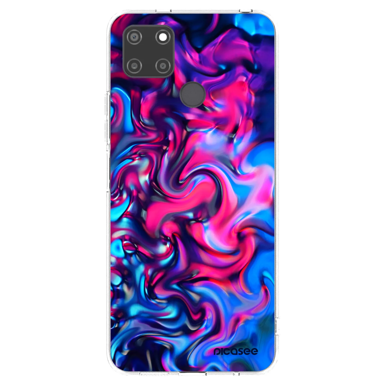 Picasee silikonový průhledný obal pro Realme C21Y - Redlight