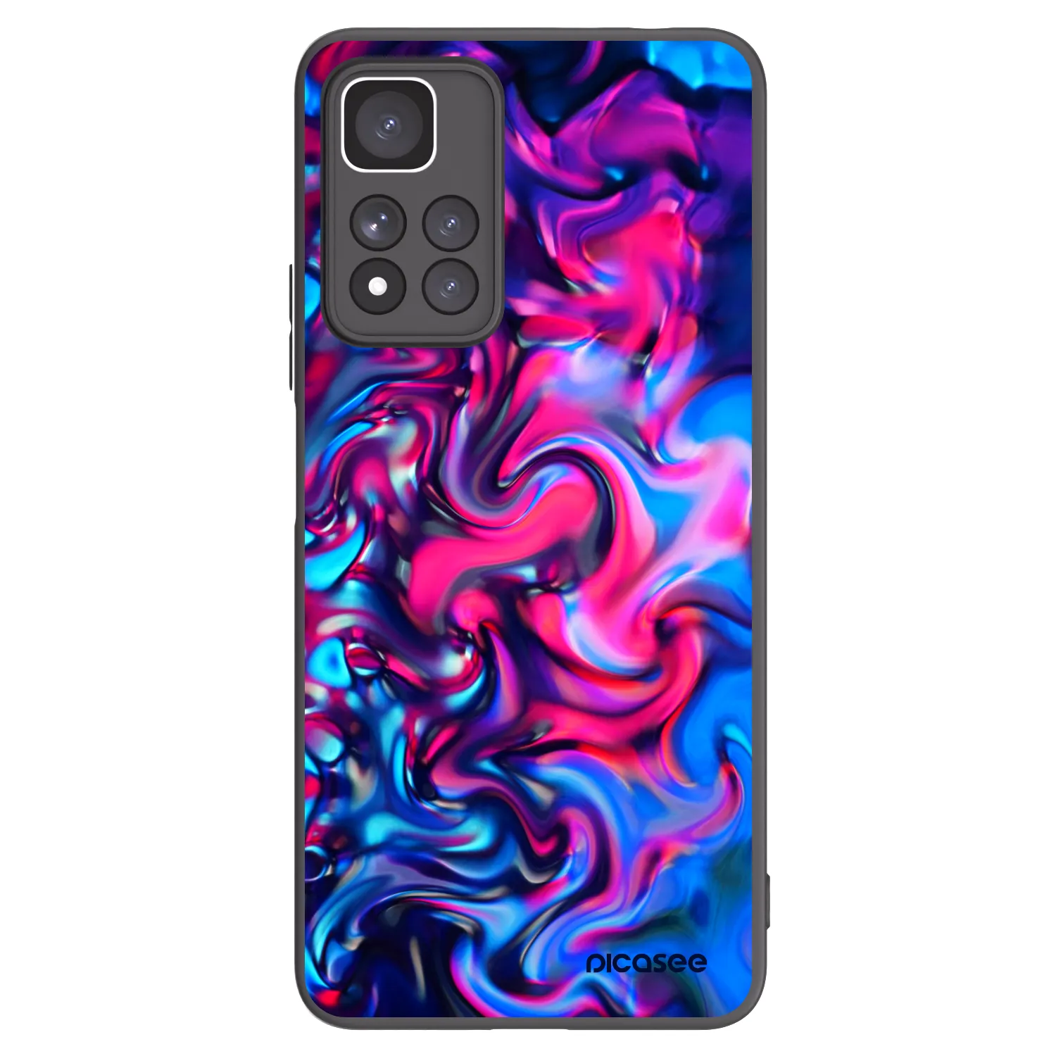 Picasee silikonový černý obal pro Xiaomi Redmi Note 11 Pro+ 5G - Redlight