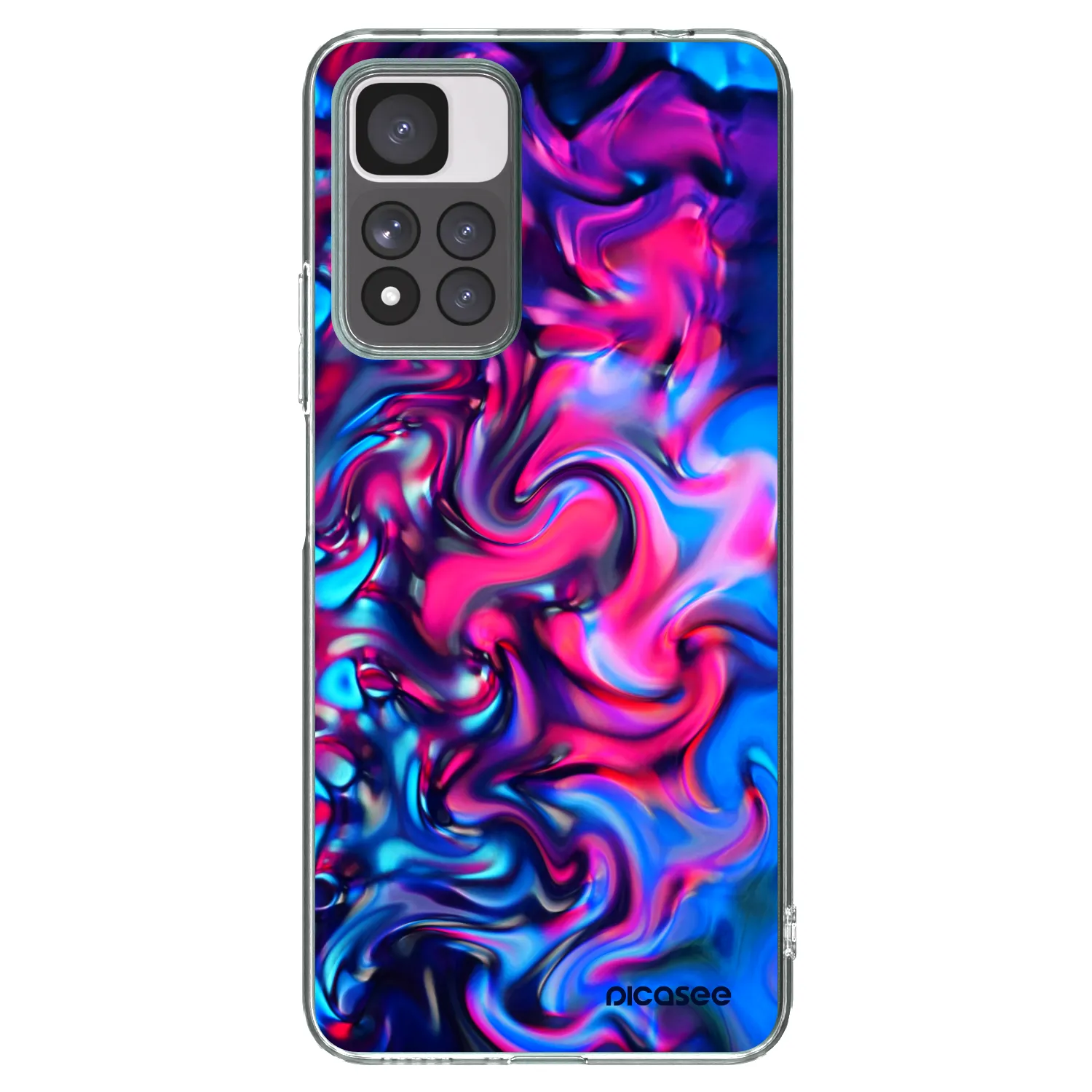 Picasee silikonový průhledný obal pro Xiaomi Redmi Note 11 Pro+ 5G - Redlight