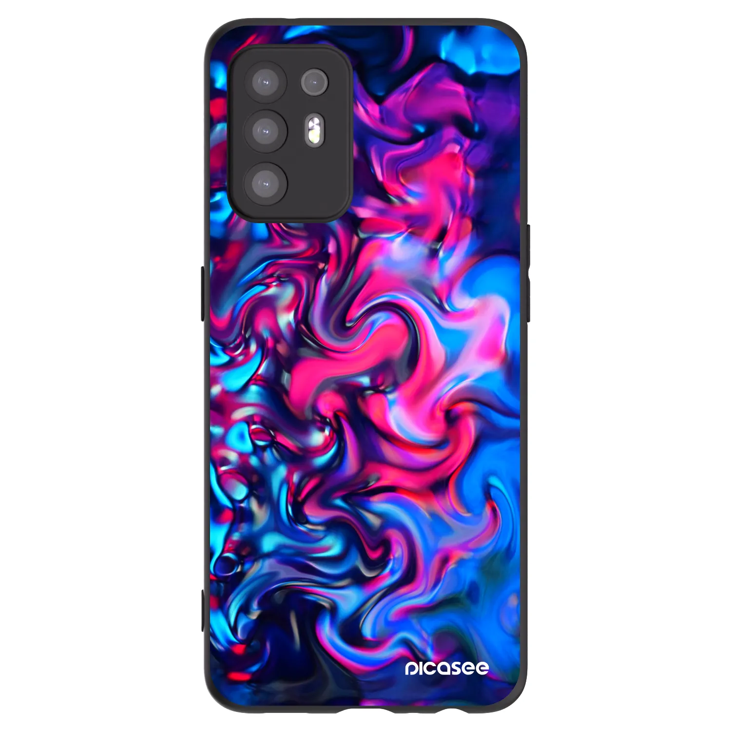 Picasee silikonový černý obal pro OPPO A94 5G - Redlight
