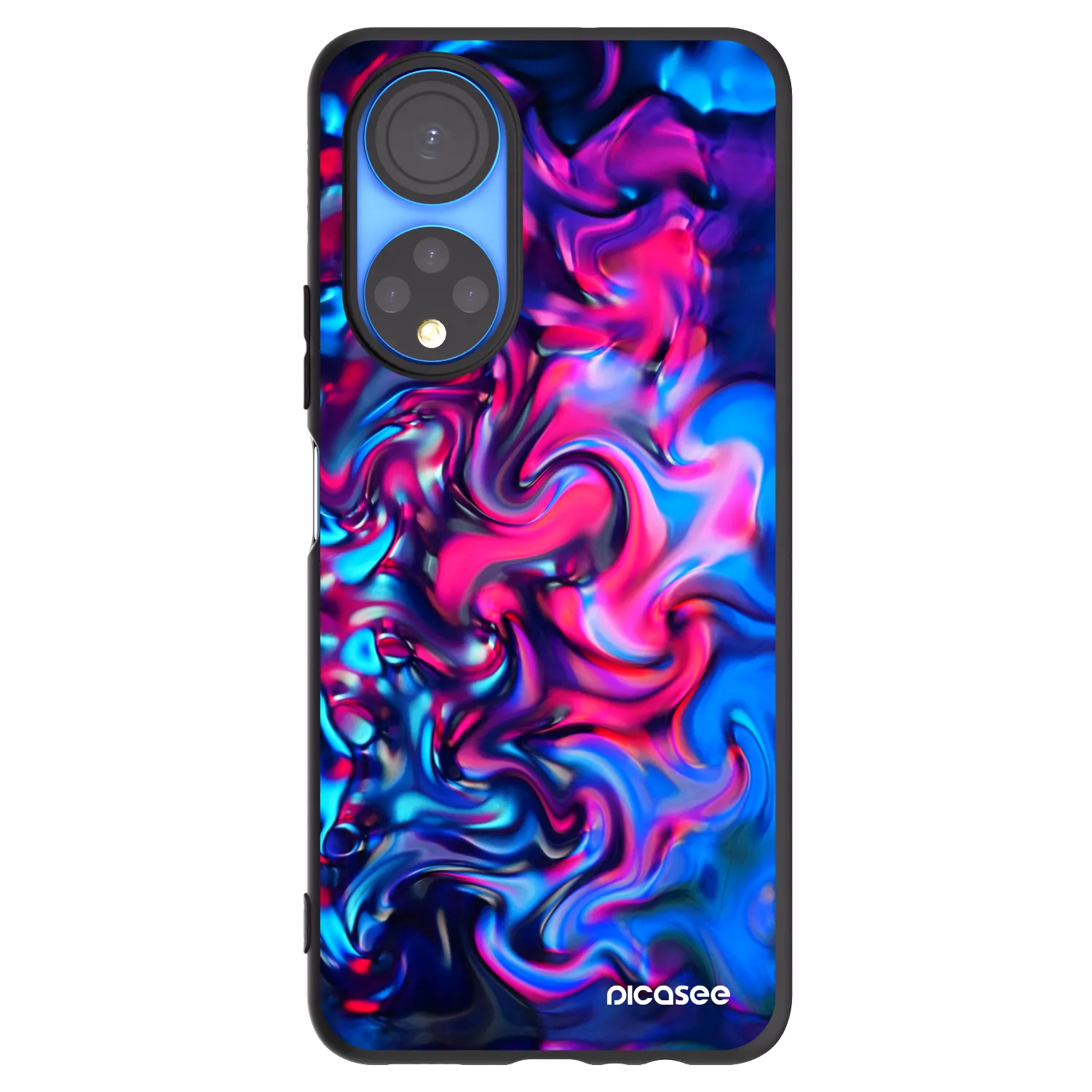 Picasee silikonový černý obal pro Honor X7 - Redlight