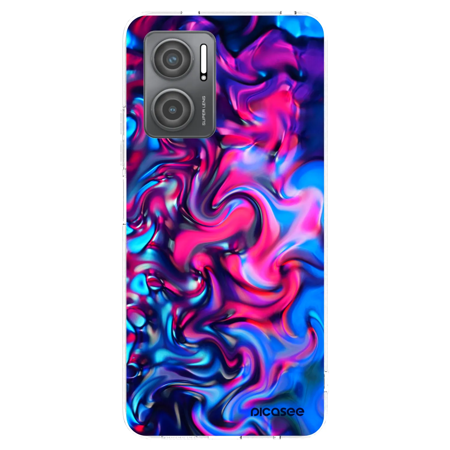 Picasee silikonový průhledný obal pro Xiaomi Redmi 10 5G - Redlight