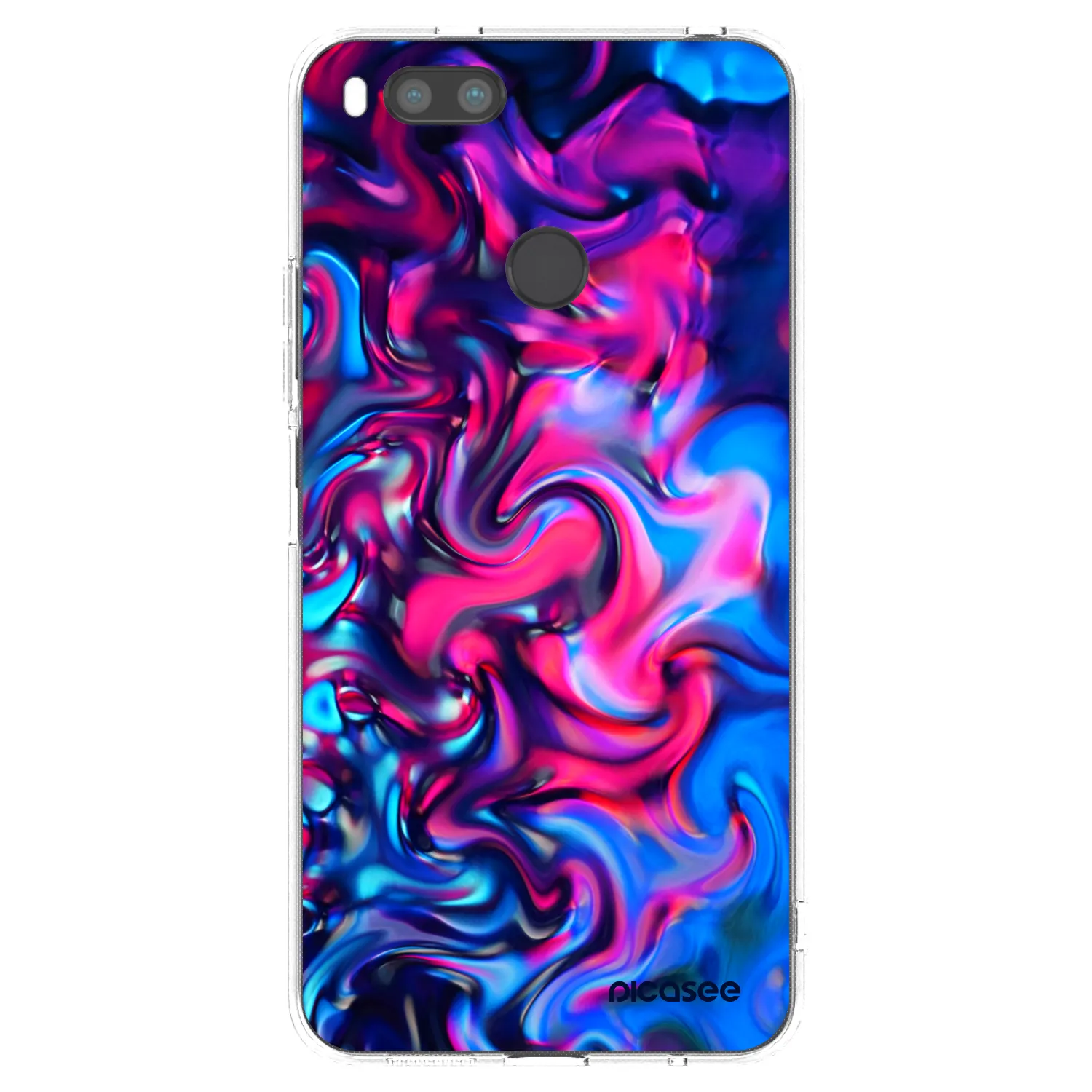 Picasee silikonový průhledný obal pro Xiaomi Redmi A1 - Redlight