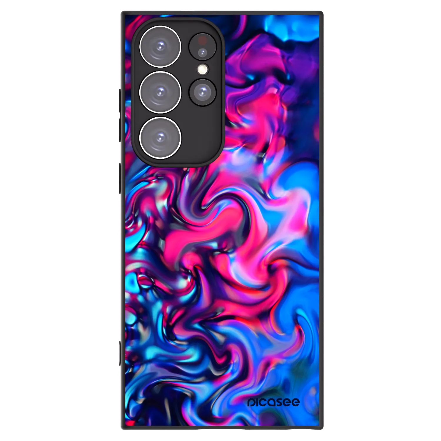Picasee silikonový černý obal pro Samsung Galaxy S23 Ultra 5G - Redlight