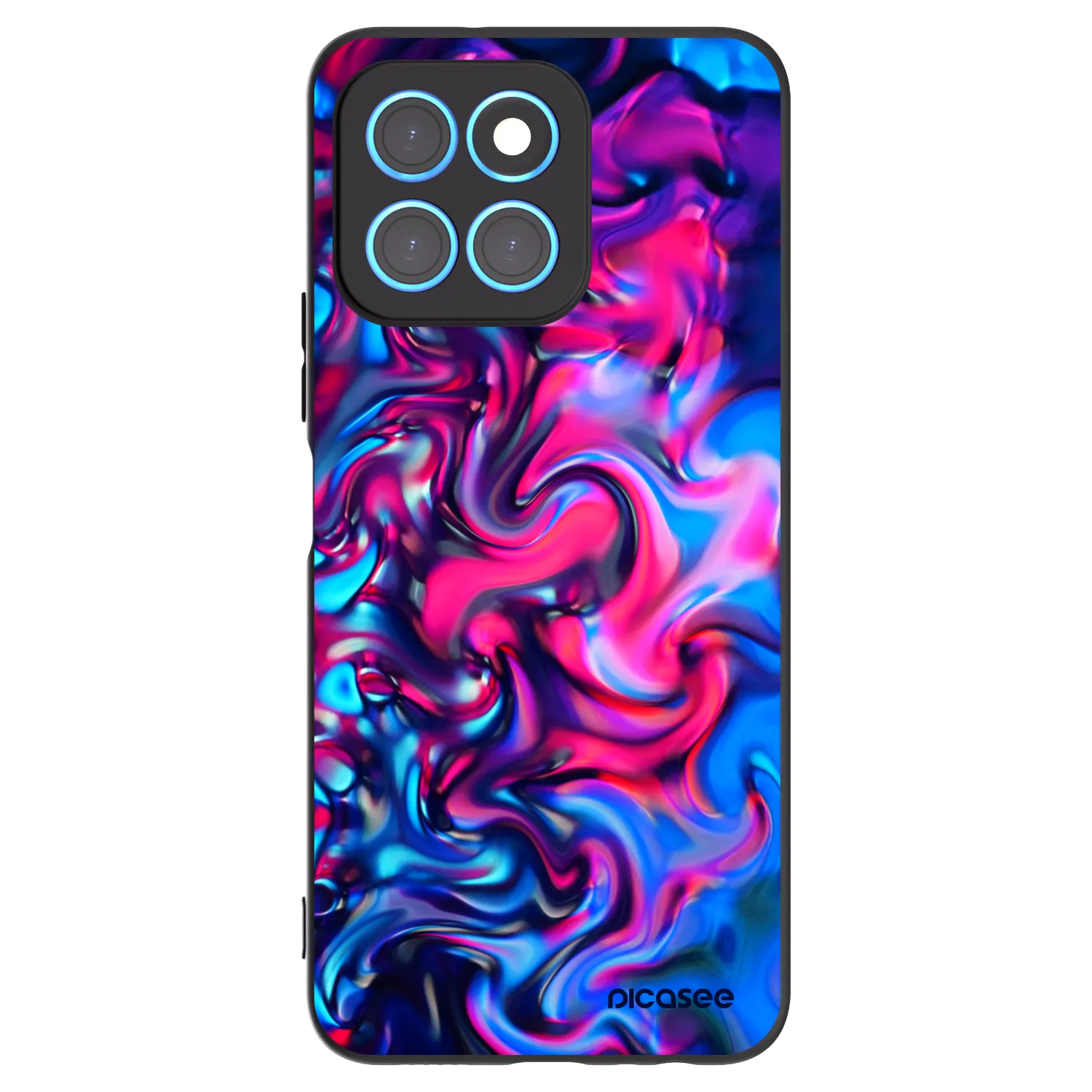 Picasee silikonový černý obal pro Honor X8 5G - Redlight