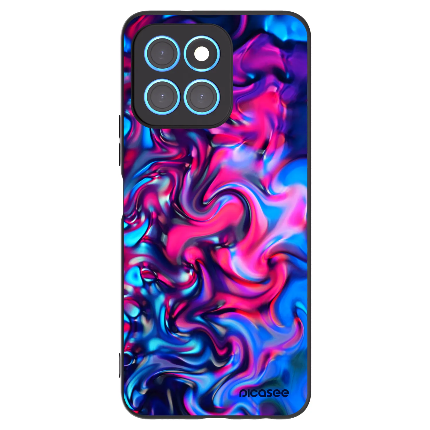 Picasee silikonový černý obal pro Honor X6 - Redlight