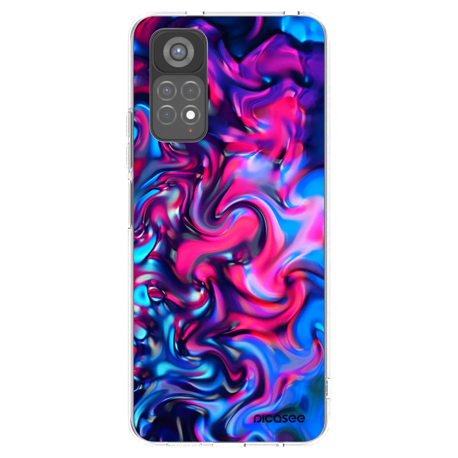 Picasee silikonový průhledný obal pro Xiaomi Redmi Note 11S 5G - Redlight