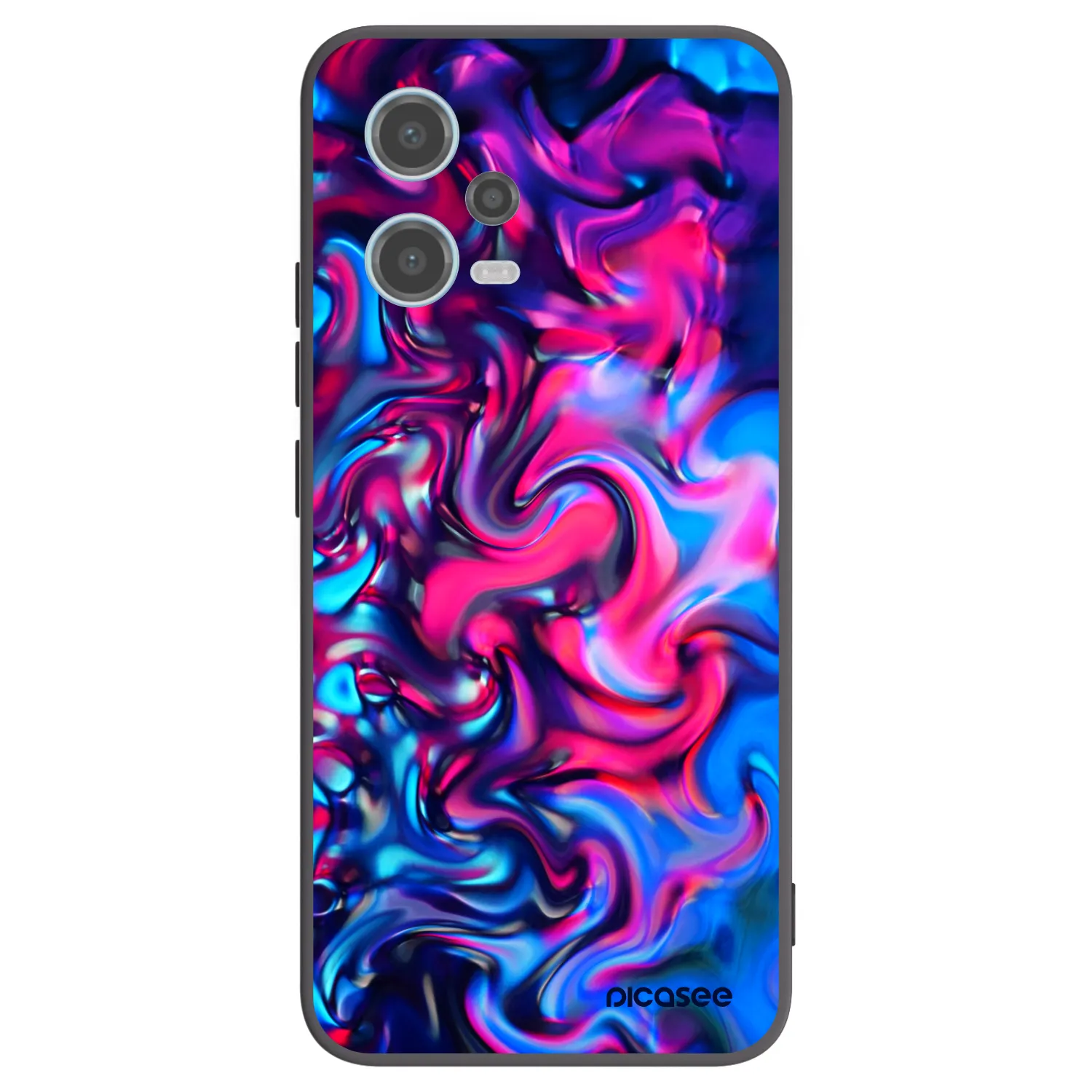 Picasee silikonový černý obal pro Xiaomi Redmi Note 12 5G - Redlight
