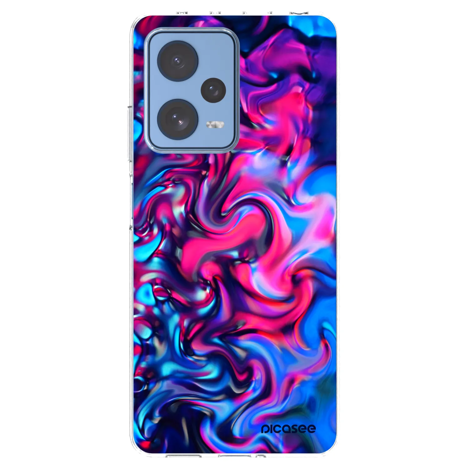 Picasee silikonový průhledný obal pro Xiaomi Redmi Note 12 Pro 5G - Redlight