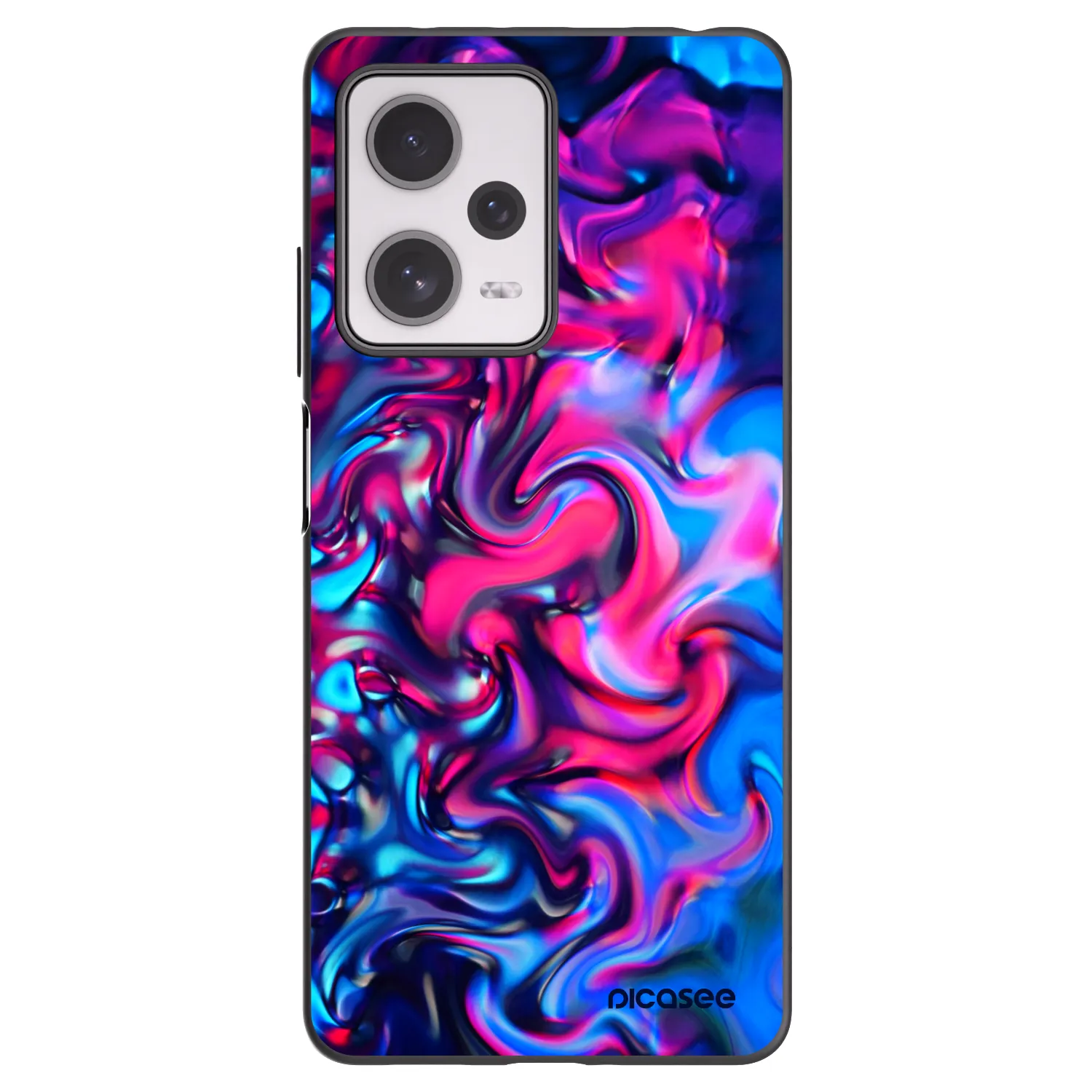 Picasee silikonový černý obal pro Xiaomi Redmi Note 12 Pro+ 5G - Redlight