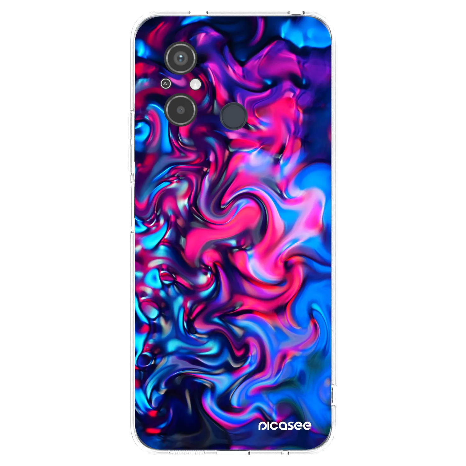 Picasee silikonový průhledný obal pro Xiaomi Redmi 12C - Redlight