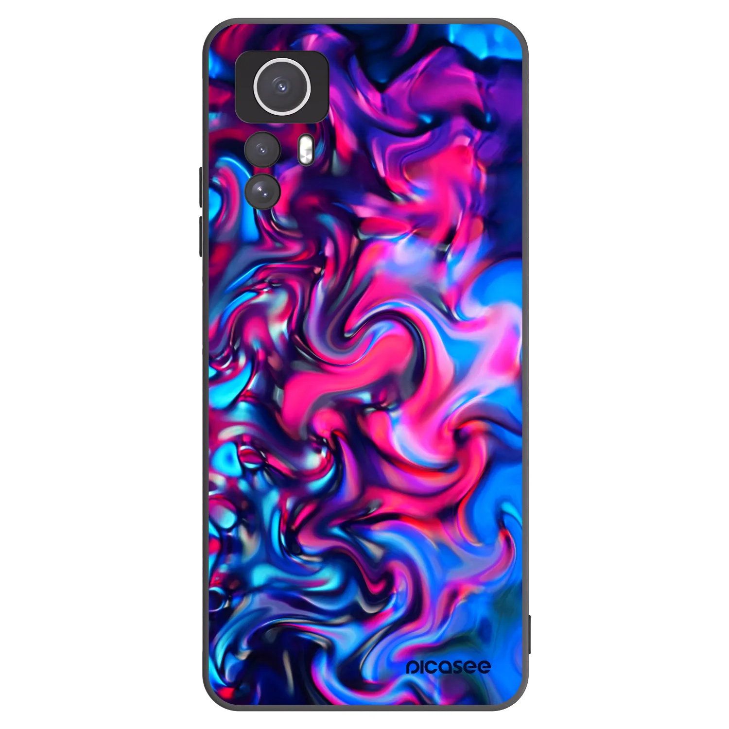 Picasee silikonový černý obal pro Xiaomi Redmi Note 12S - Redlight