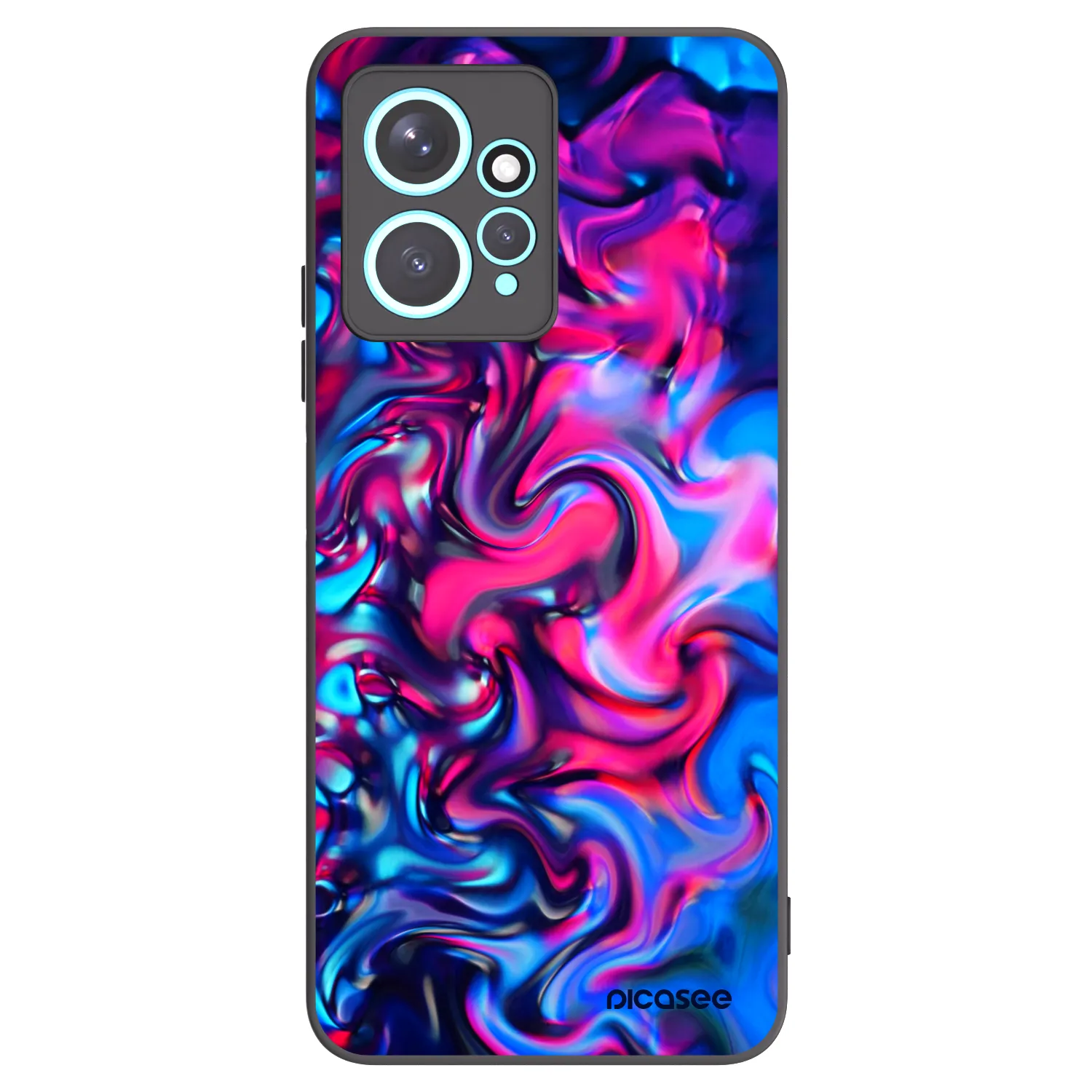 Picasee silikonový černý obal pro Xiaomi Redmi Note 12 4G - Redlight