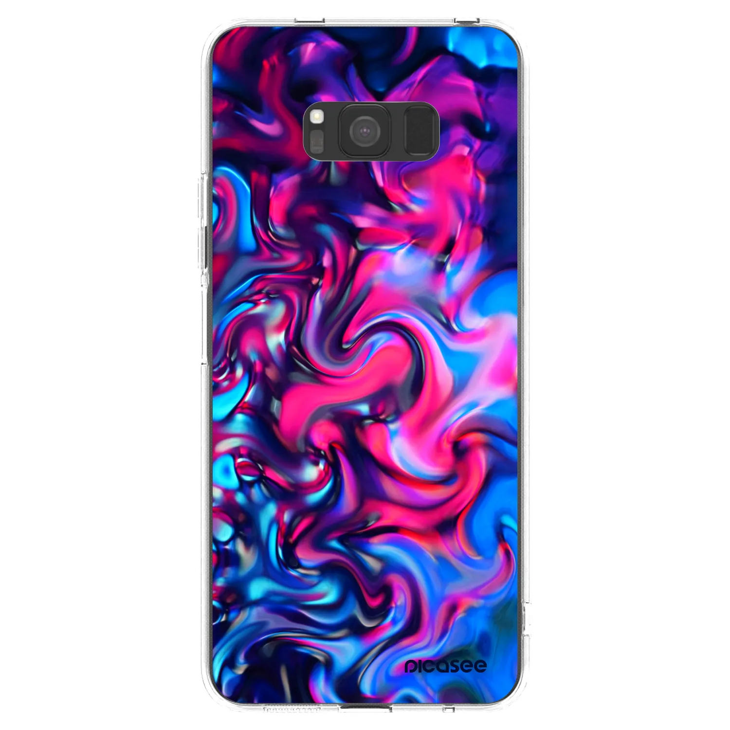 Picasee silikonový průhledný obal pro Samsung Galaxy S8 G950F - Redlight