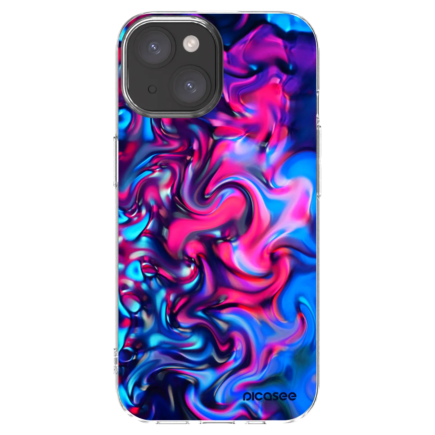 Picasee silikonový průhledný obal pro Apple iPhone 15 - Redlight