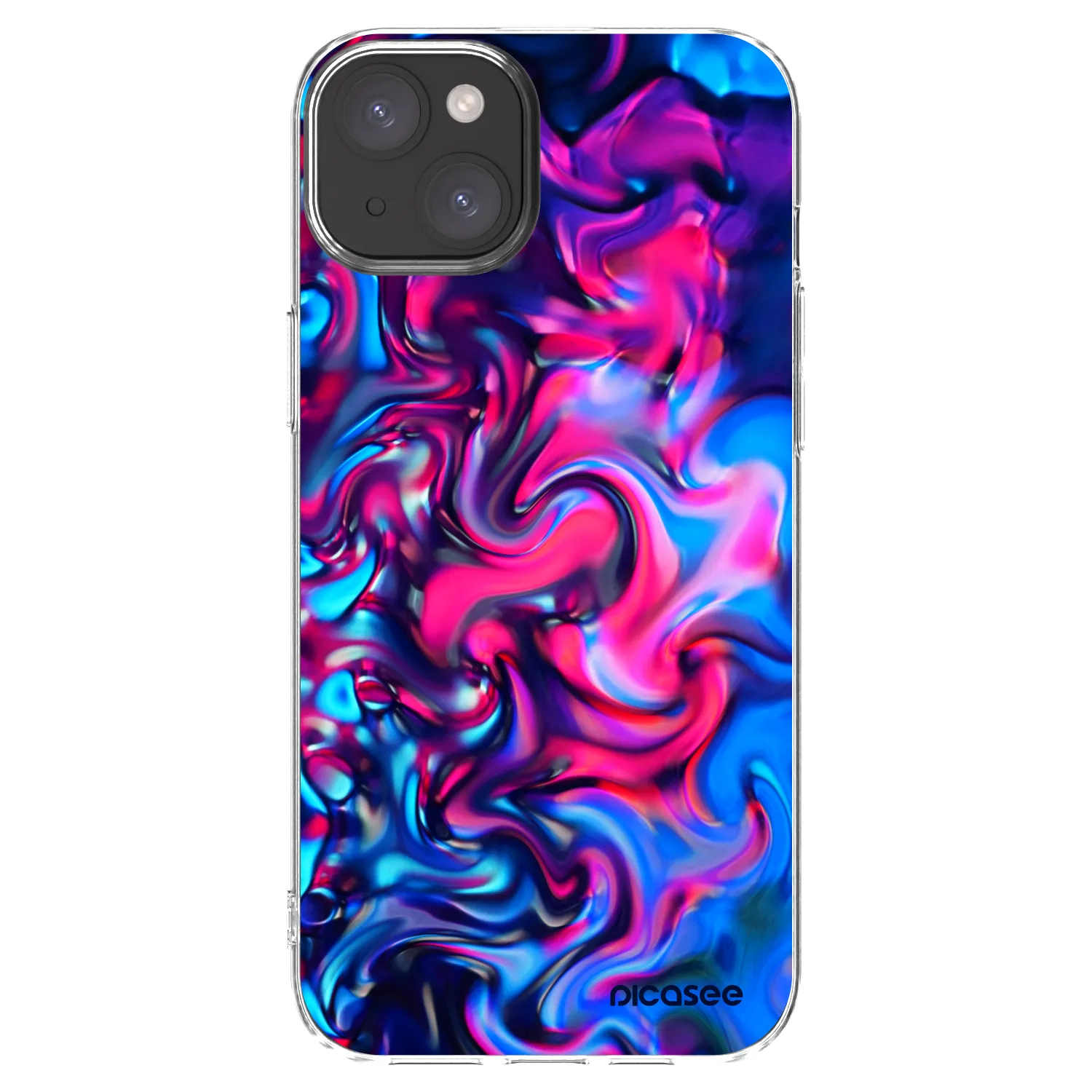 Picasee silikonový průhledný obal pro Apple iPhone 15 Plus - Redlight