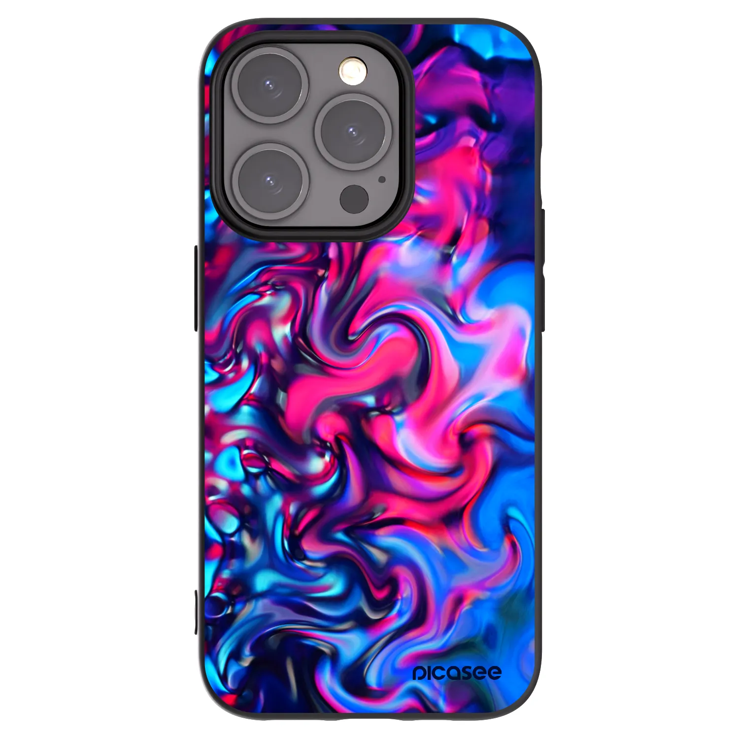 Picasee silikonový černý obal pro Apple iPhone 15 Pro - Redlight