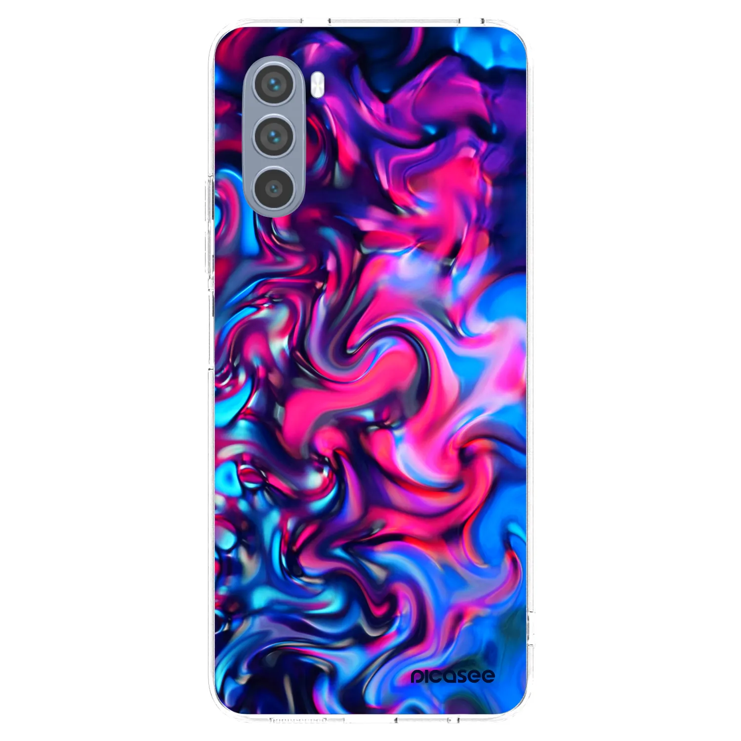 Picasee silikonový průhledný obal pro Motorola Moto G62 - Redlight