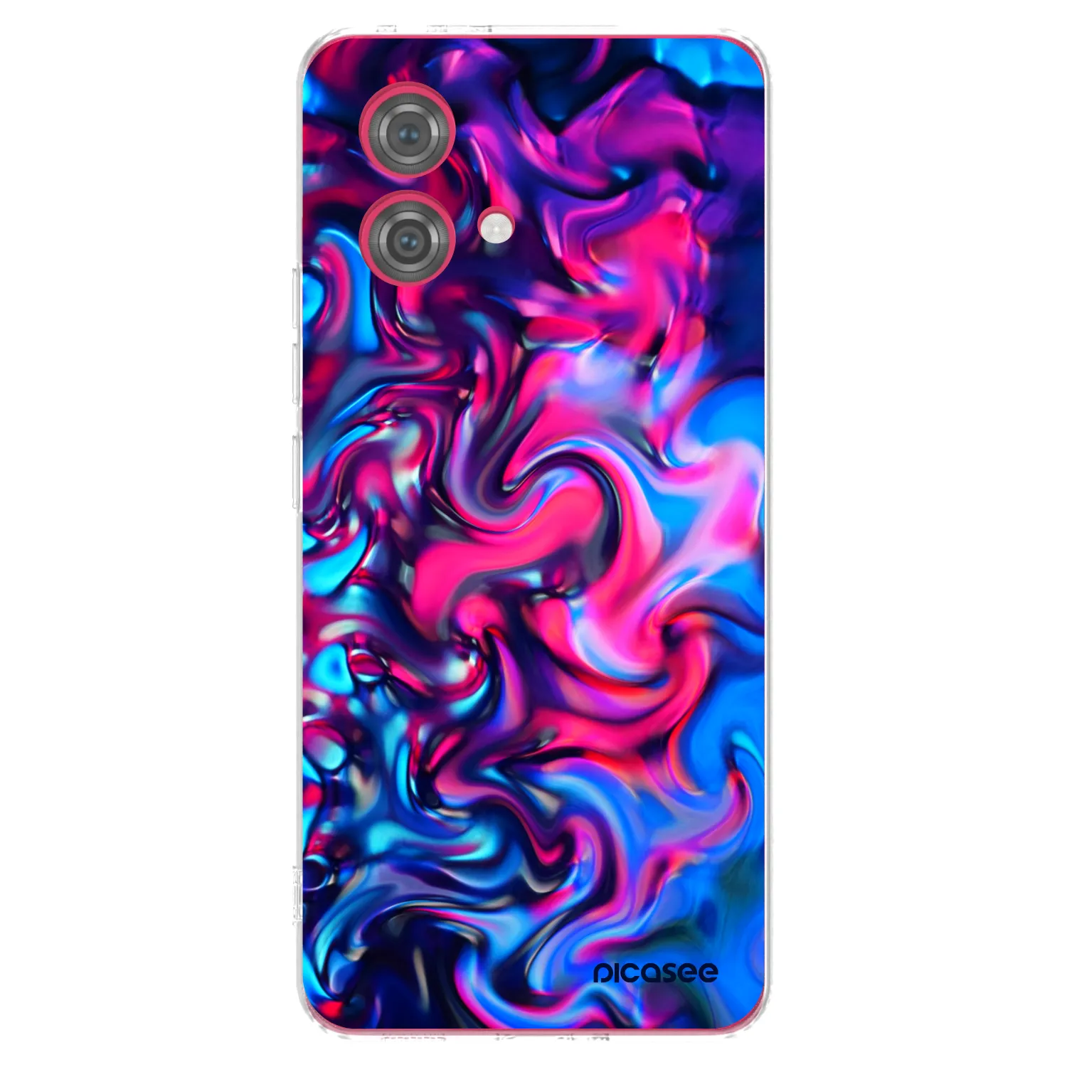 Picasee silikonový průhledný obal pro Motorola Moto G84 5G - Redlight