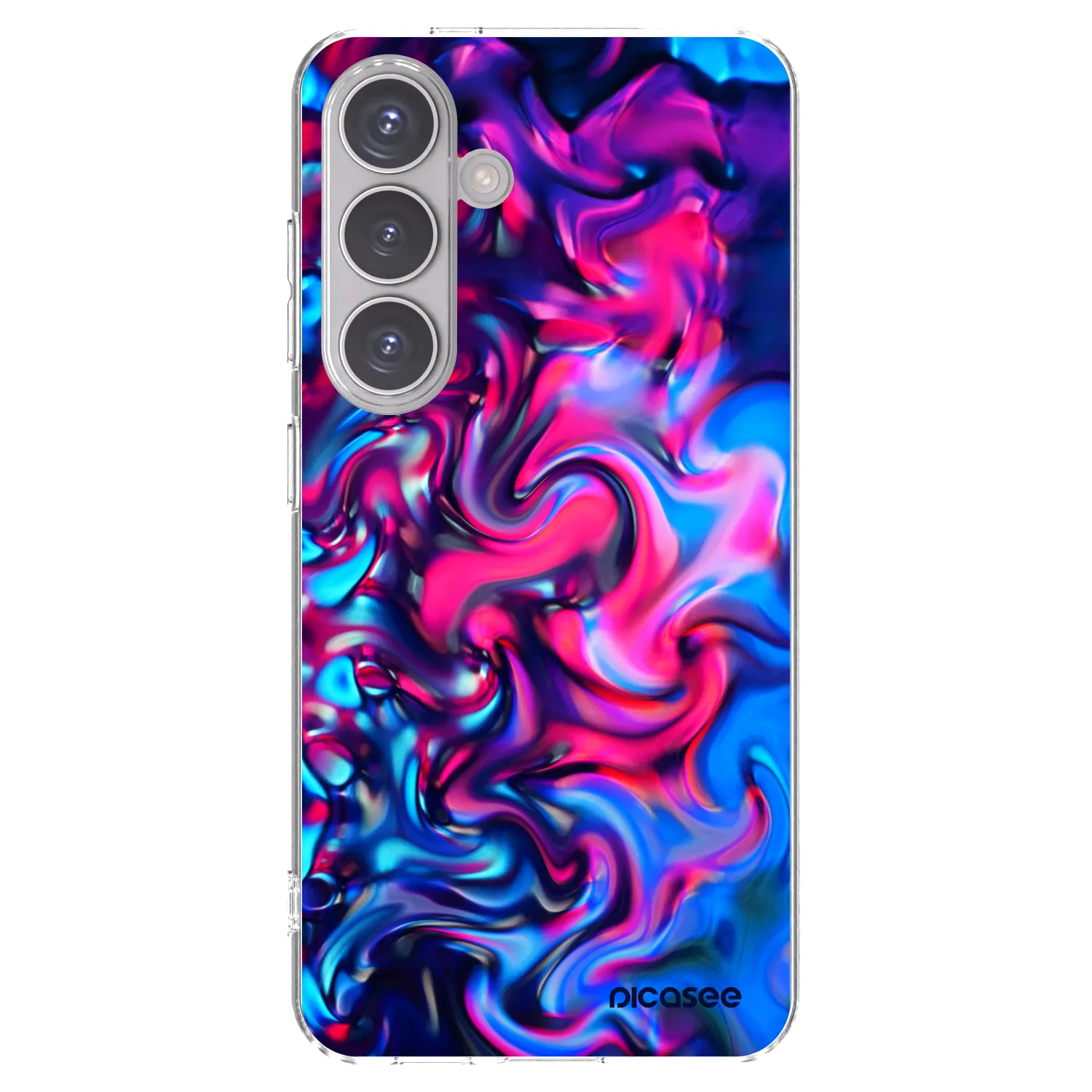 Picasee silikonový průhledný obal pro Samsung Galaxy S24 S921B 5G - Redlight