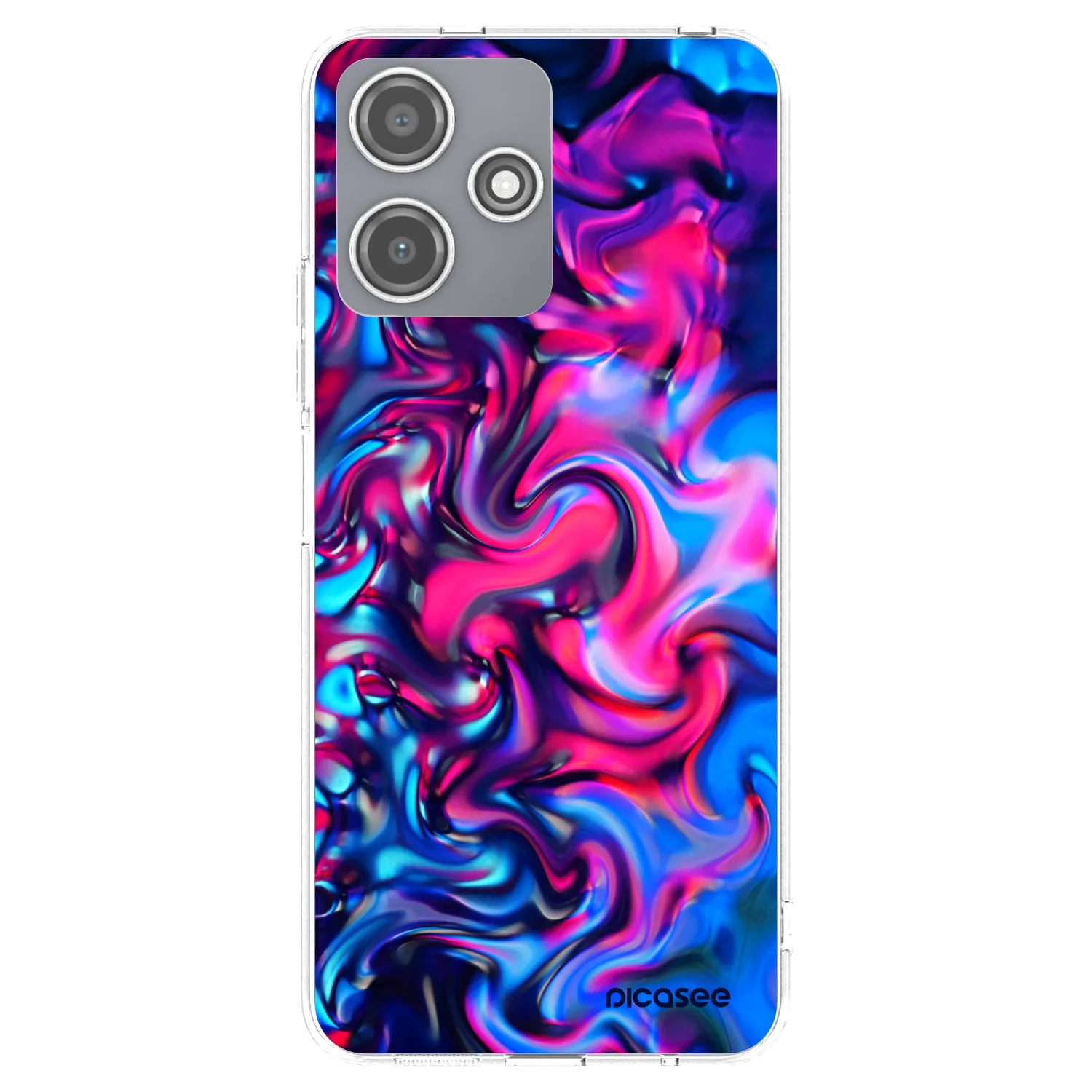 Picasee silikonový průhledný obal pro Xiaomi Redmi 12 5G - Redlight
