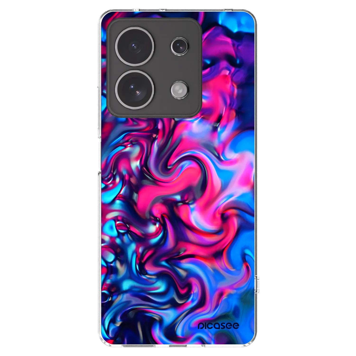 Picasee silikonový průhledný obal pro Xiaomi Redmi Note 13 4G - Redlight