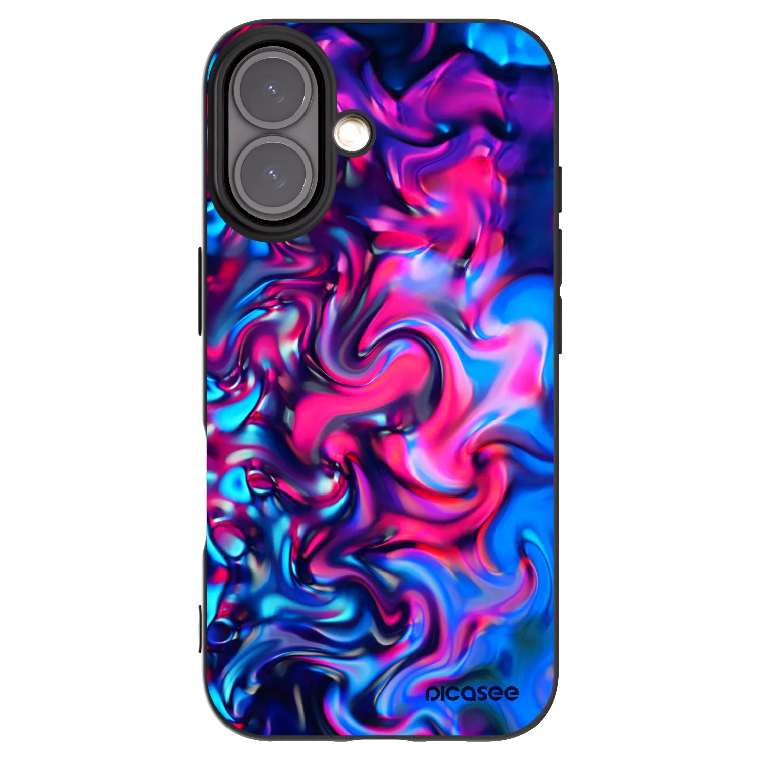 Picasee silikonový černý obal pro Apple iPhone 16 - Redlight