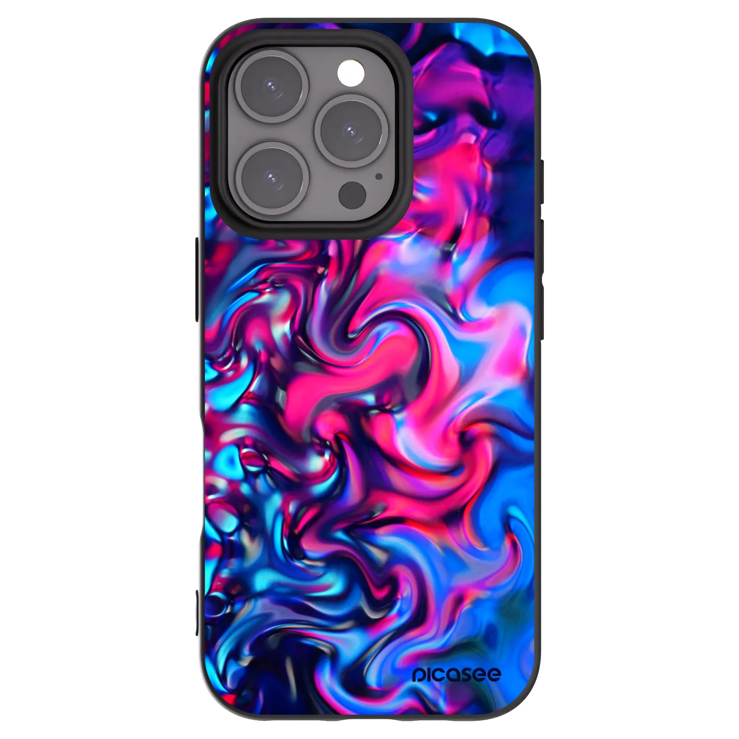 Picasee silikonový černý obal pro Apple iPhone 16 Pro - Redlight