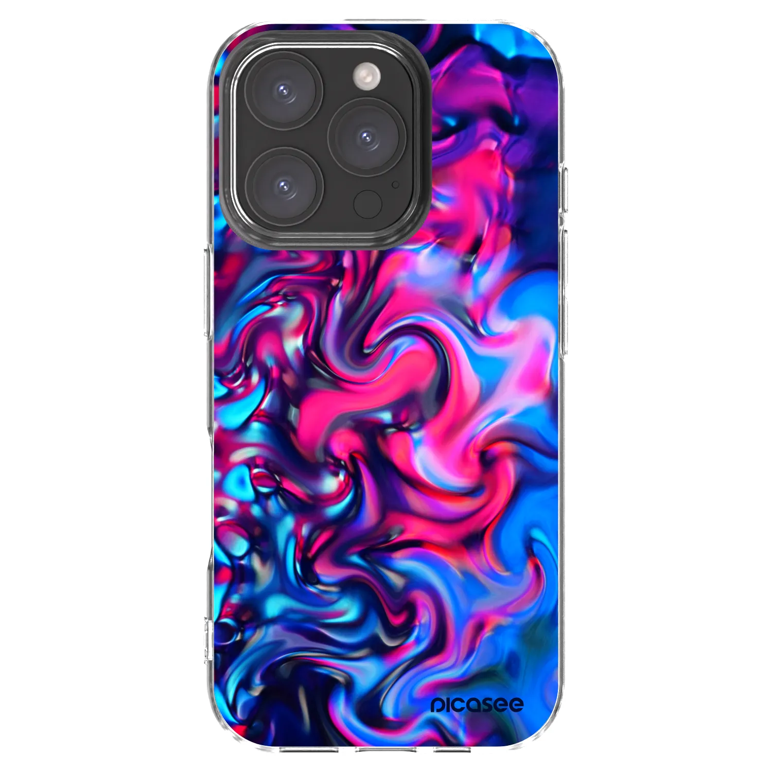 Picasee silikonový průhledný obal pro Apple iPhone 16 Pro - Redlight