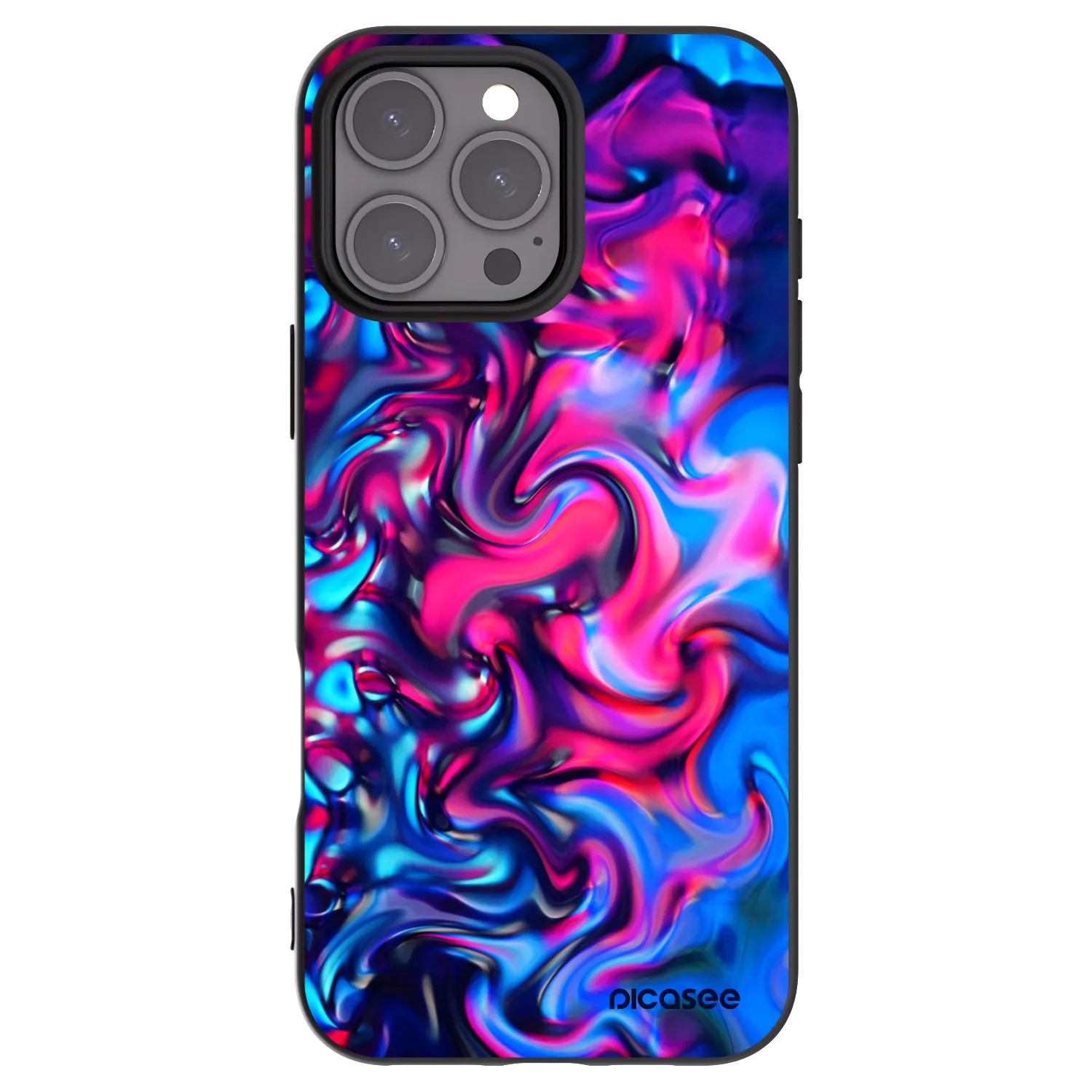 Picasee silikonový černý obal pro Apple iPhone 16 Pro Max - Redlight