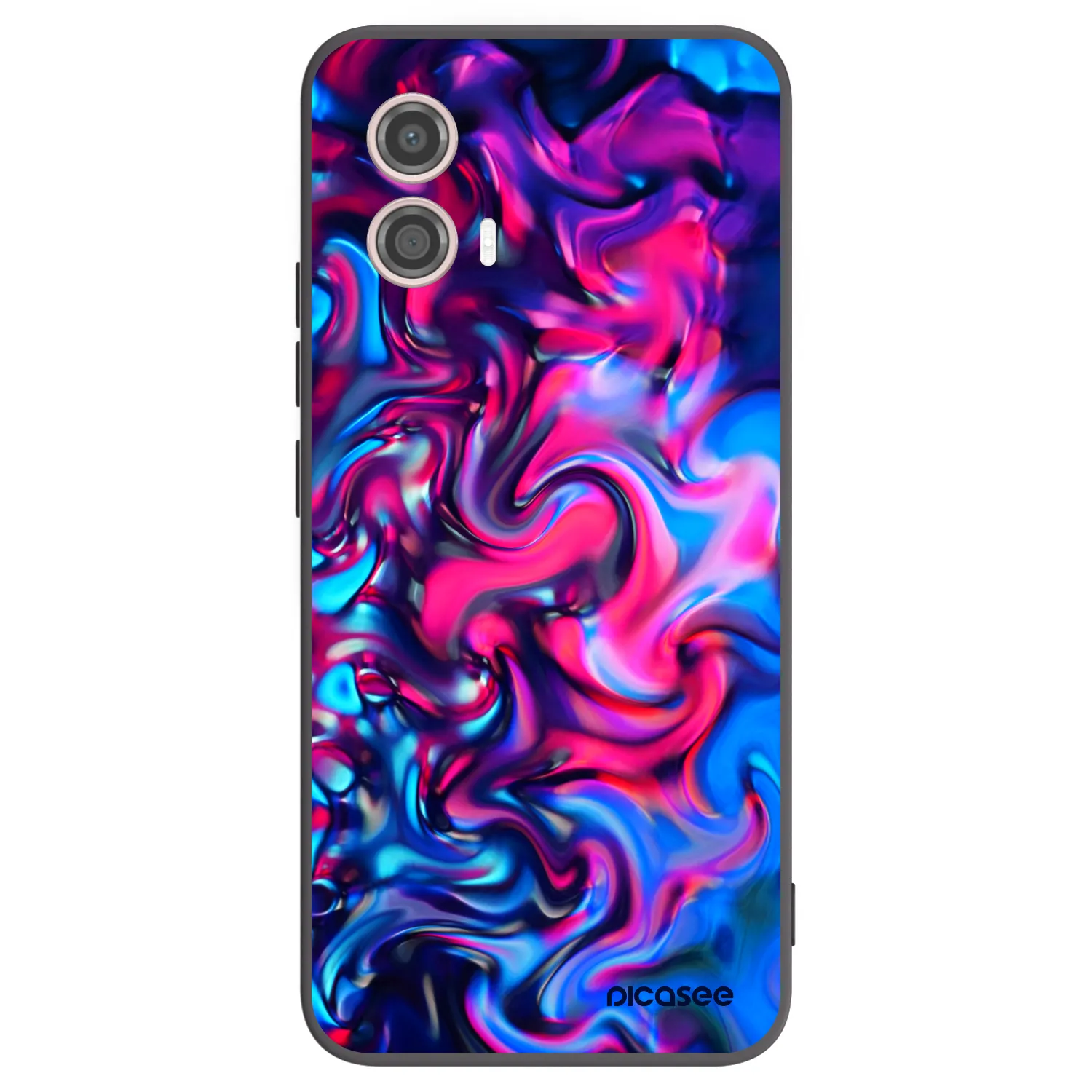 Picasee silikonový černý obal pro Motorola Moto G53 5G - Redlight