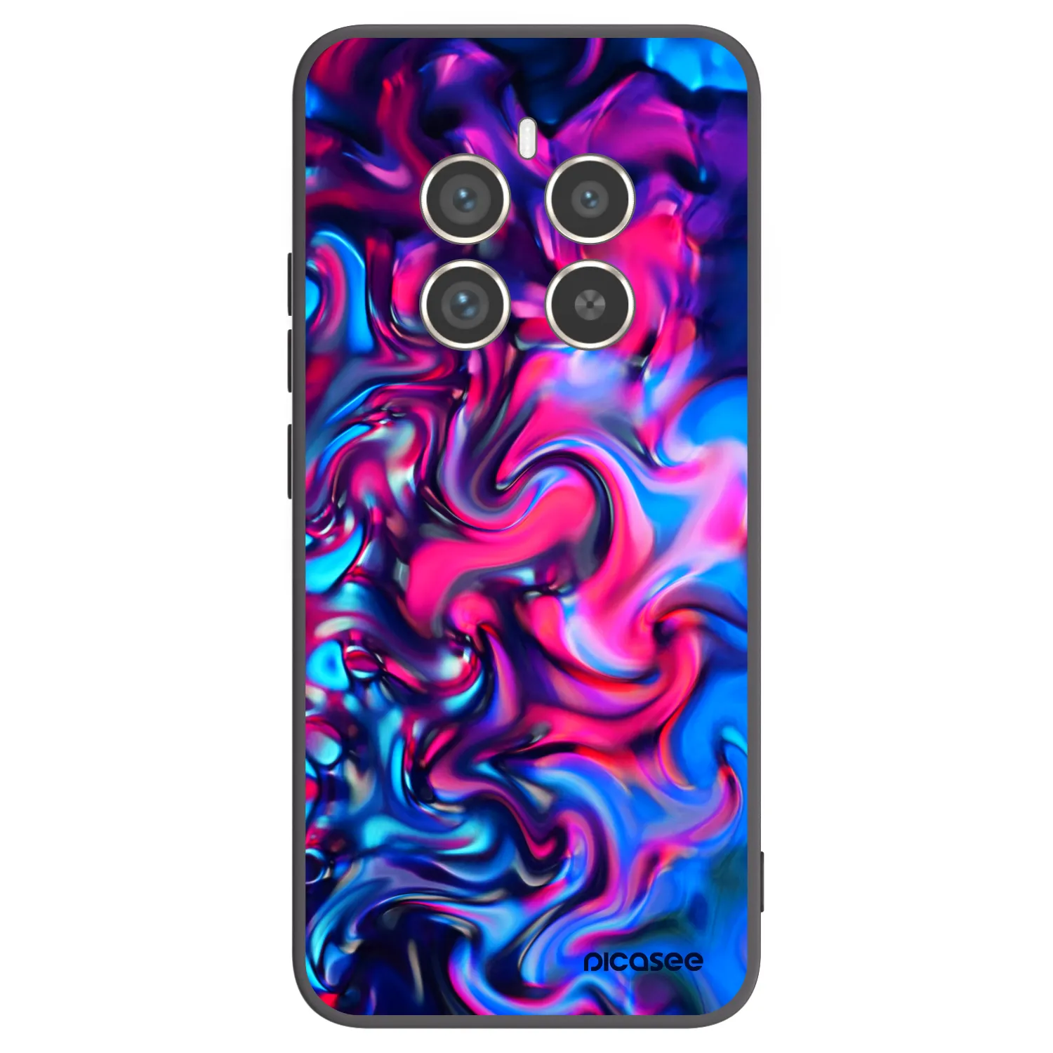 Picasee silikonový černý obal pro Realme 12 Pro 5G - Redlight