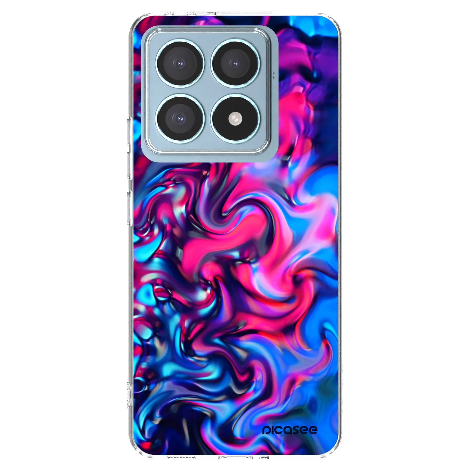 Picasee silikonový průhledný obal pro Xiaomi 14T Pro - Redlight