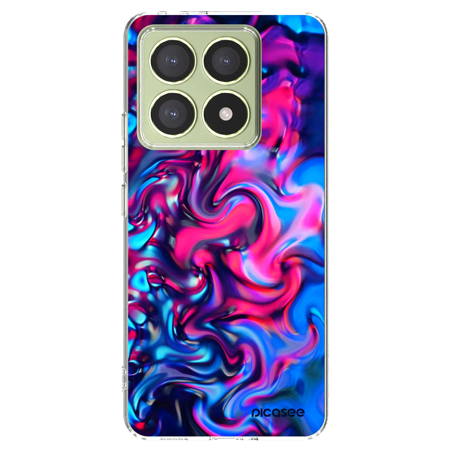 Picasee silikonový průhledný obal pro Xiaomi 14T - Redlight