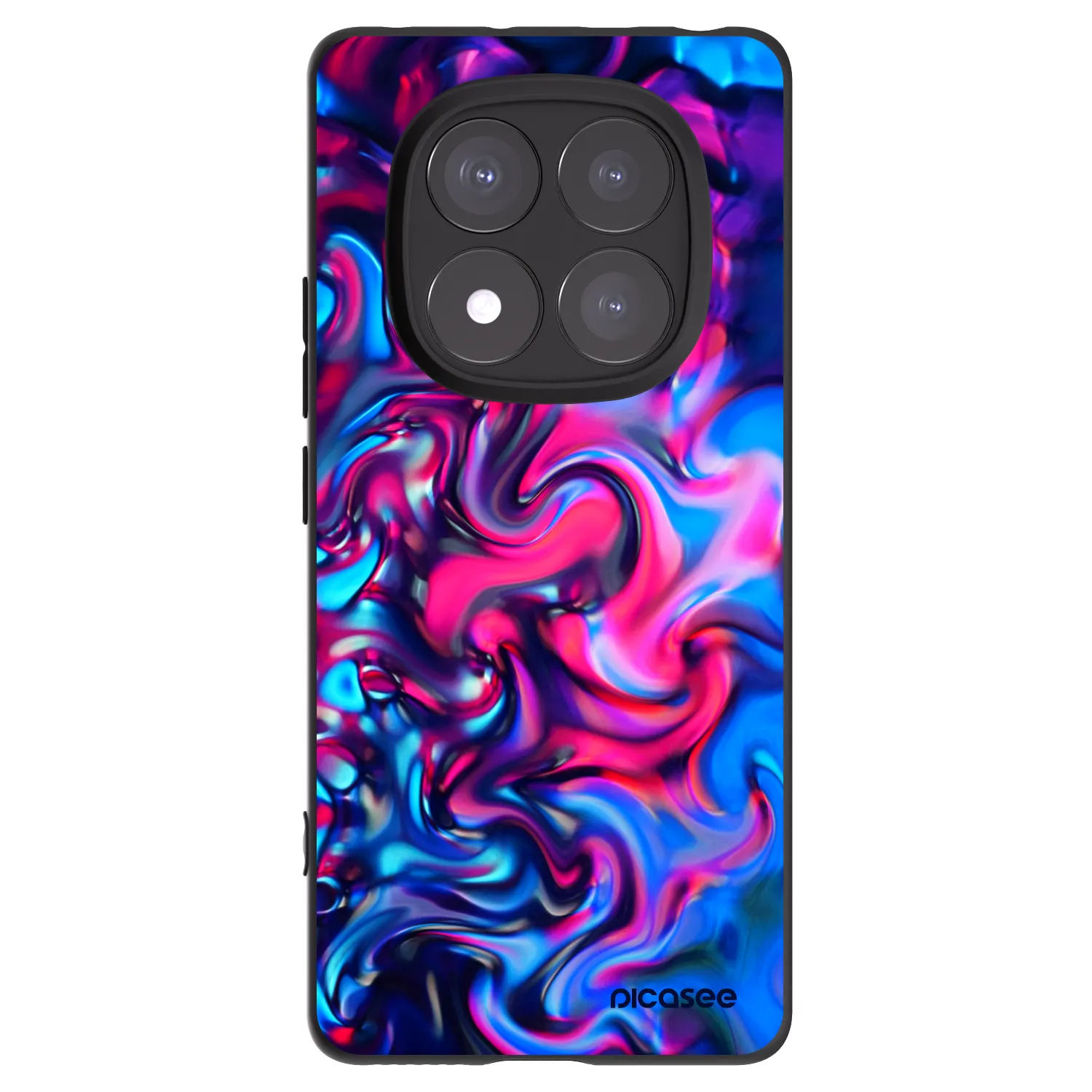 Picasee silikonový černý obal pro Xiaomi Redmi Note 14 Pro+ 5G - Redlight