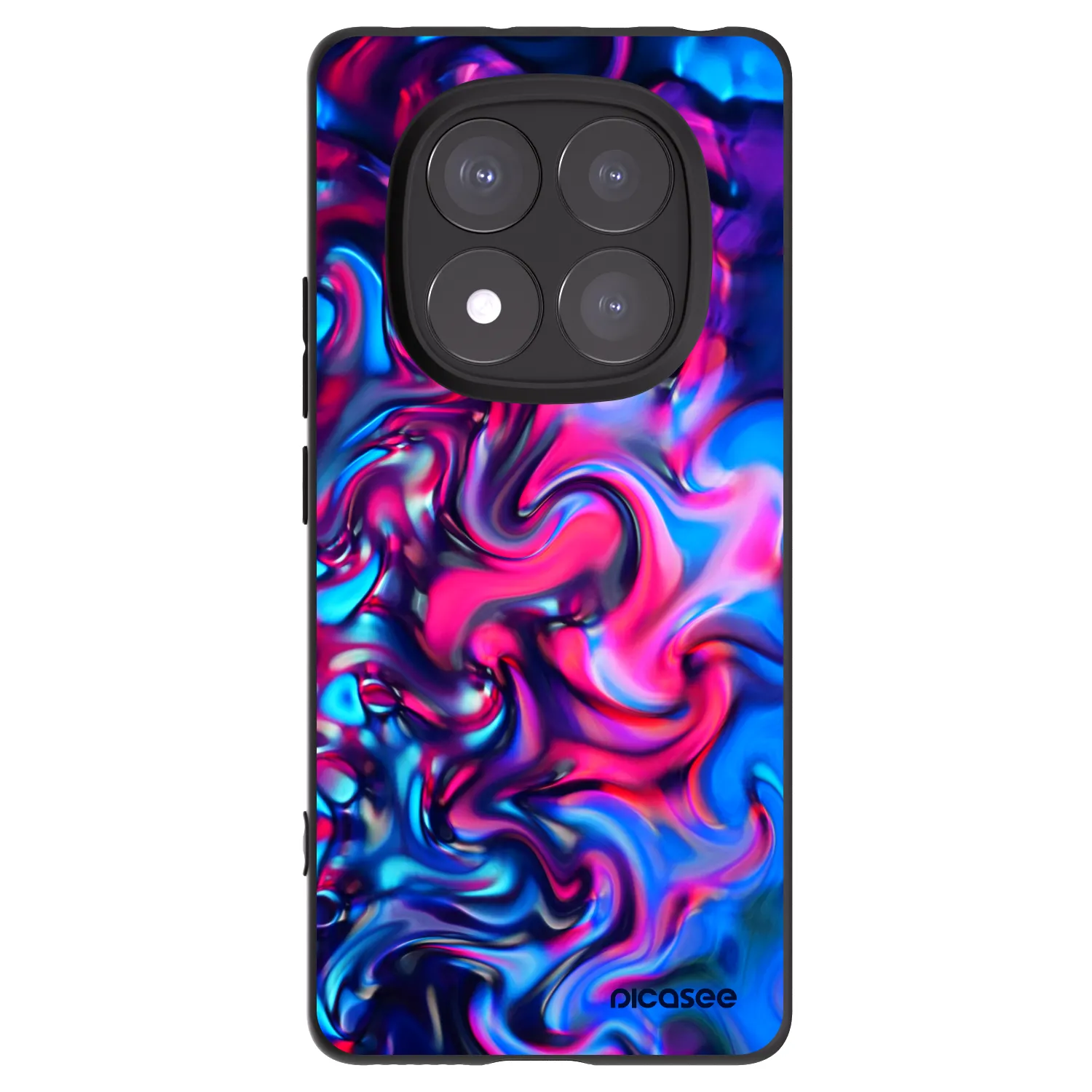 Picasee silikonový černý obal pro Xiaomi Redmi Note 14 Pro 5G - Redlight