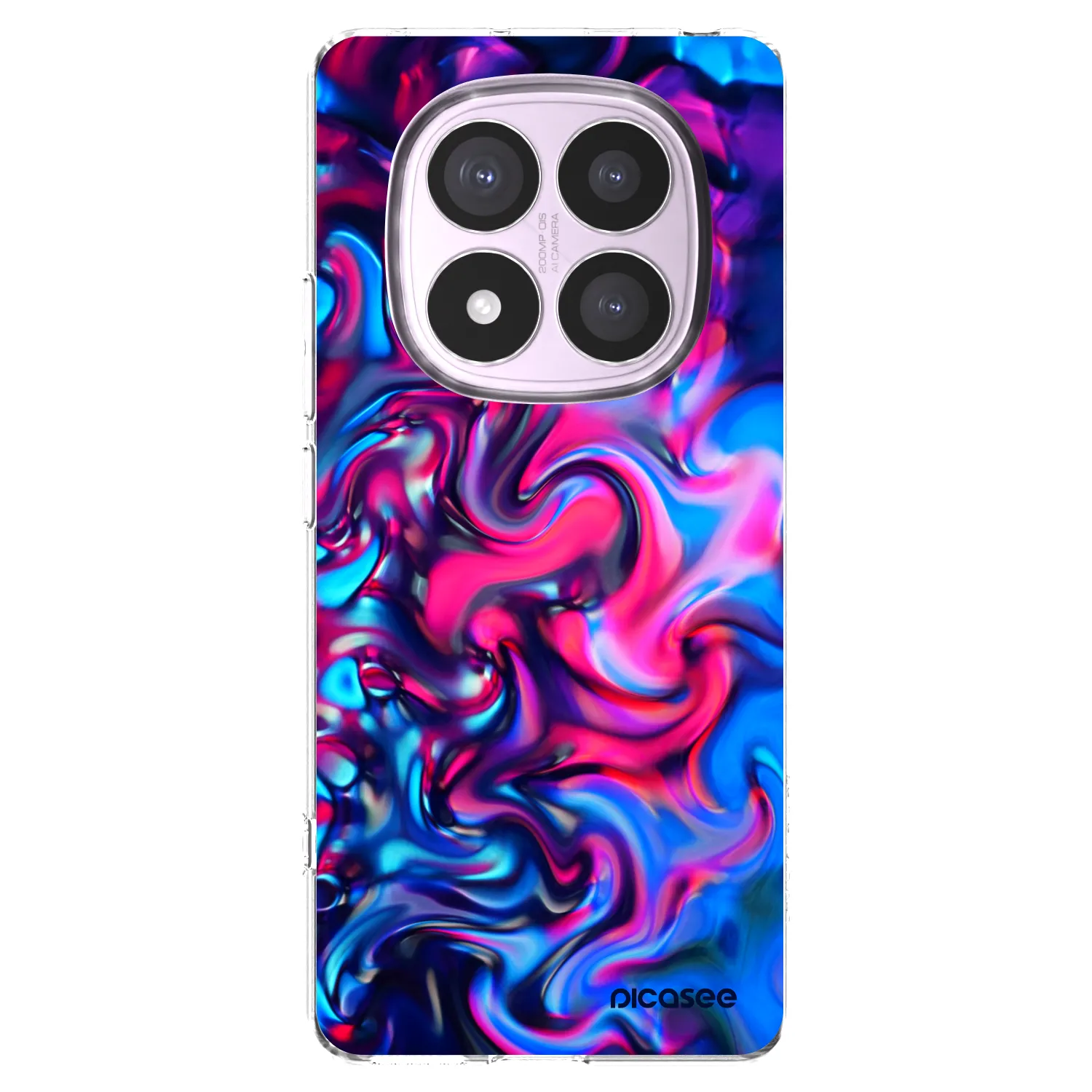 Picasee silikonový průhledný obal pro Xiaomi Redmi Note 14 Pro 5G - Redlight